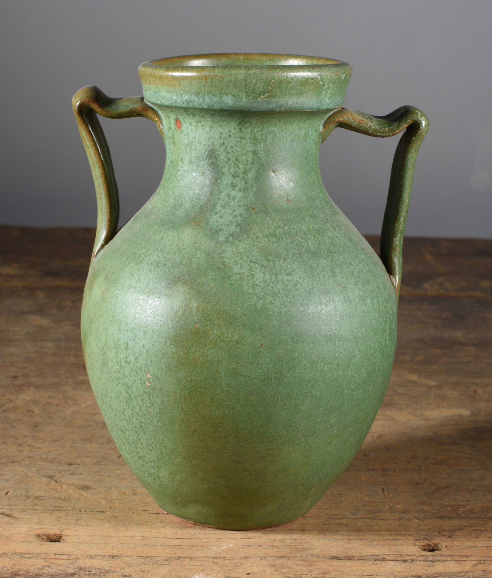 Art Pottery Green Vase (1 of 3)