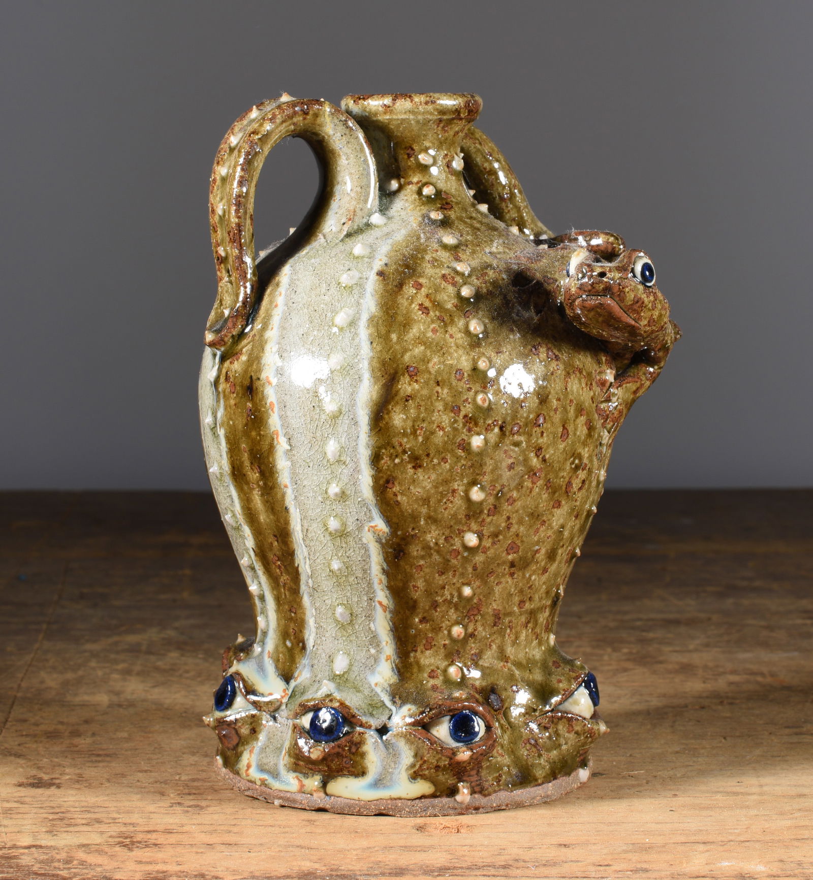 Mike Ball Folk Pottery Jug (1 of 4)