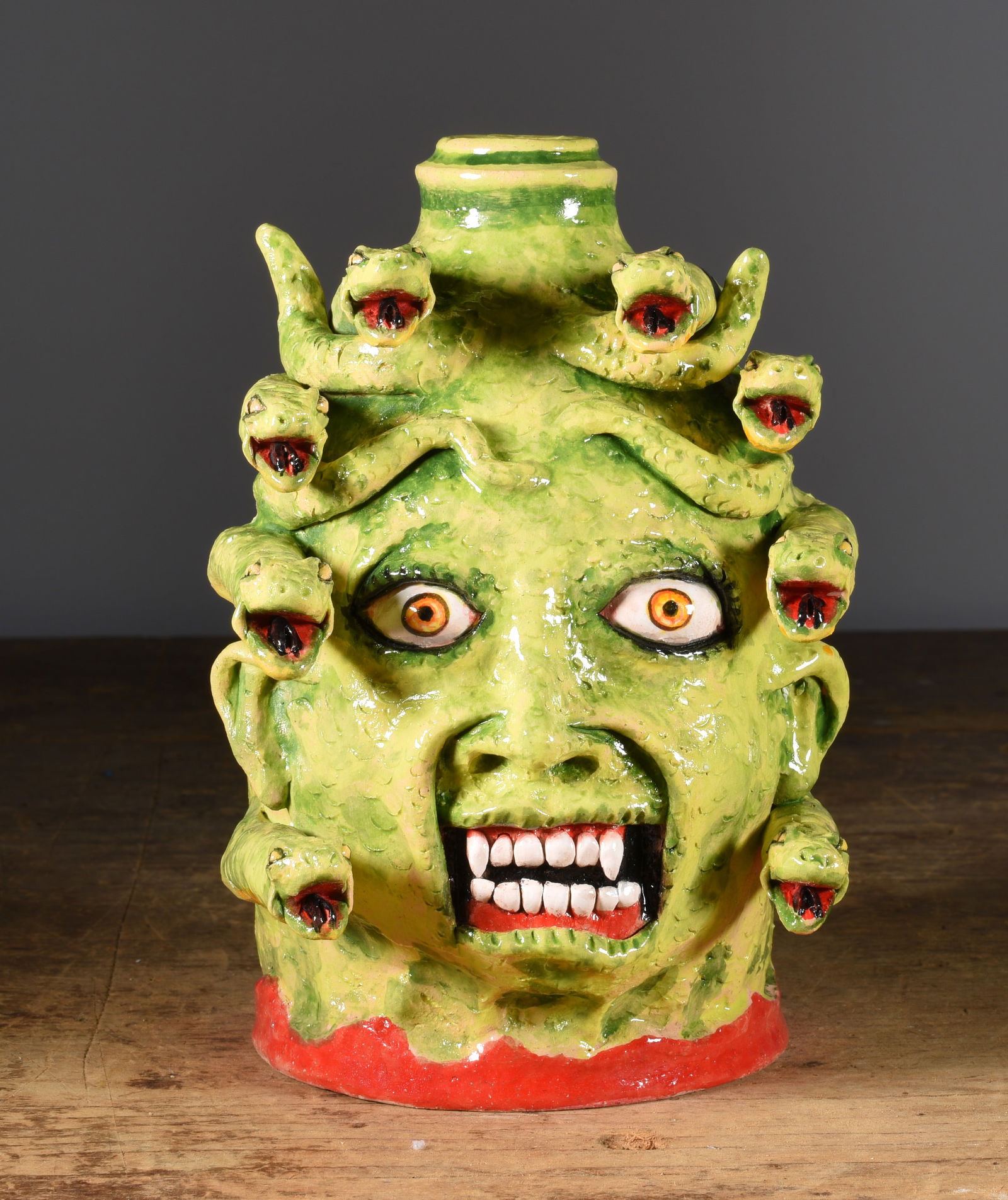 Stacy Lambert Medusa Face Jug (1 of 6)