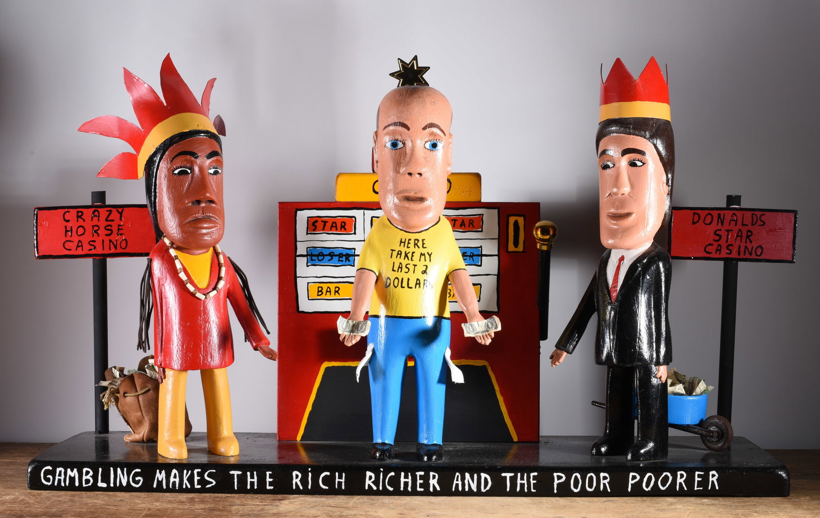 Larry Ballard Monumental Donald Trump Cacino Carving (1 of 6)