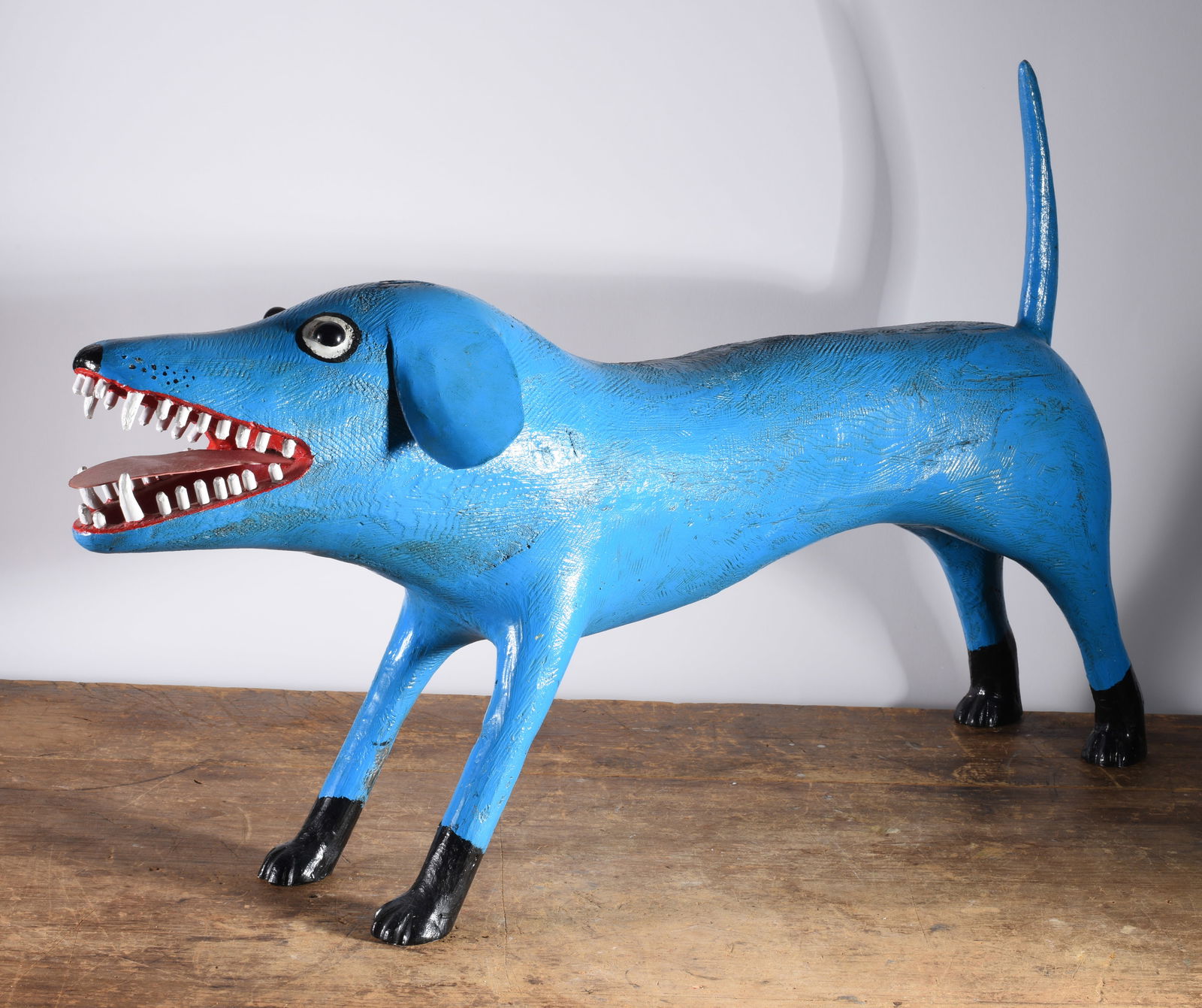 Larry Ballard Carved Blue Dog (1 of 5)