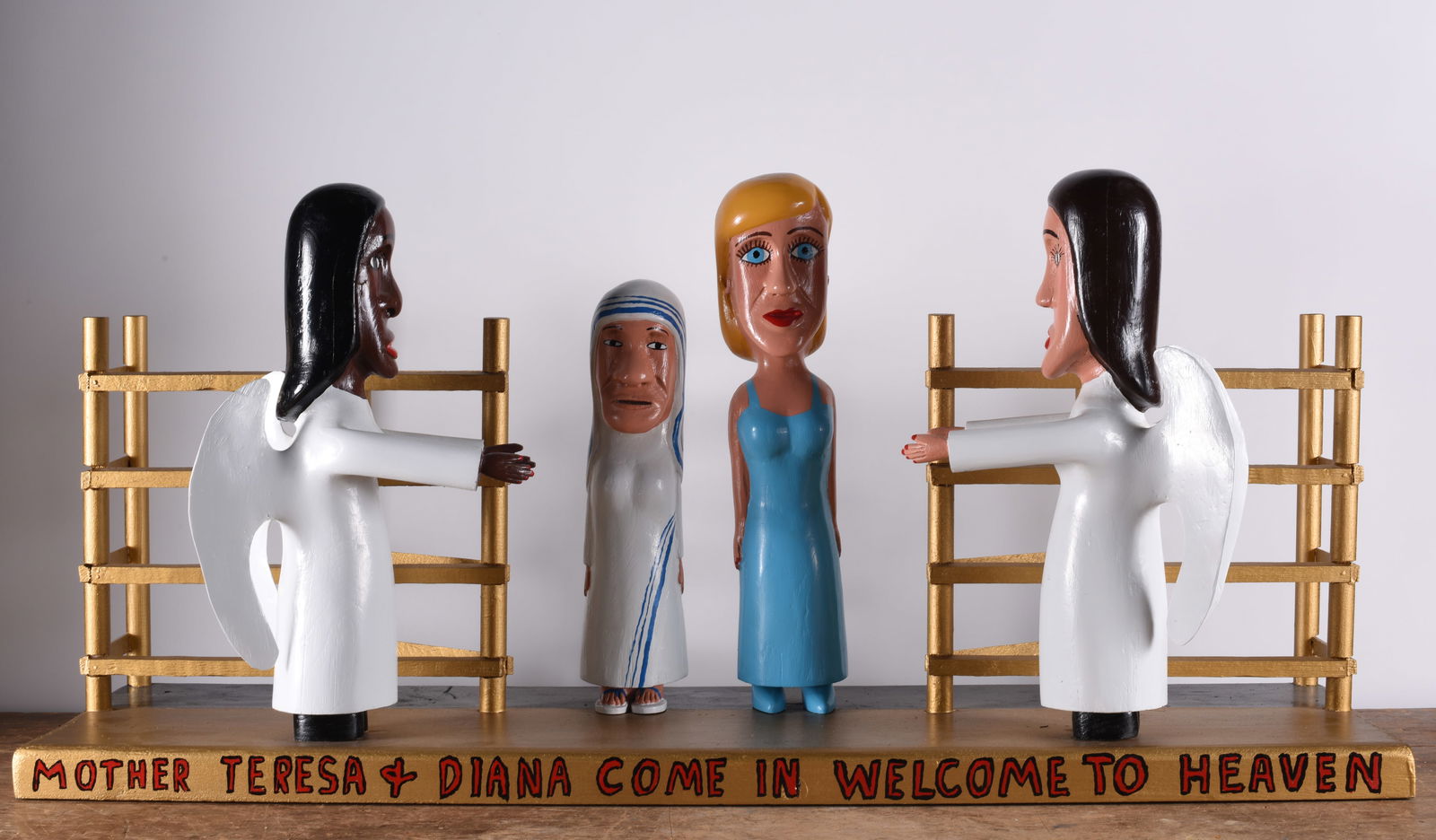 Larry Ballard Large Carved Angel Scene (1 of 7)