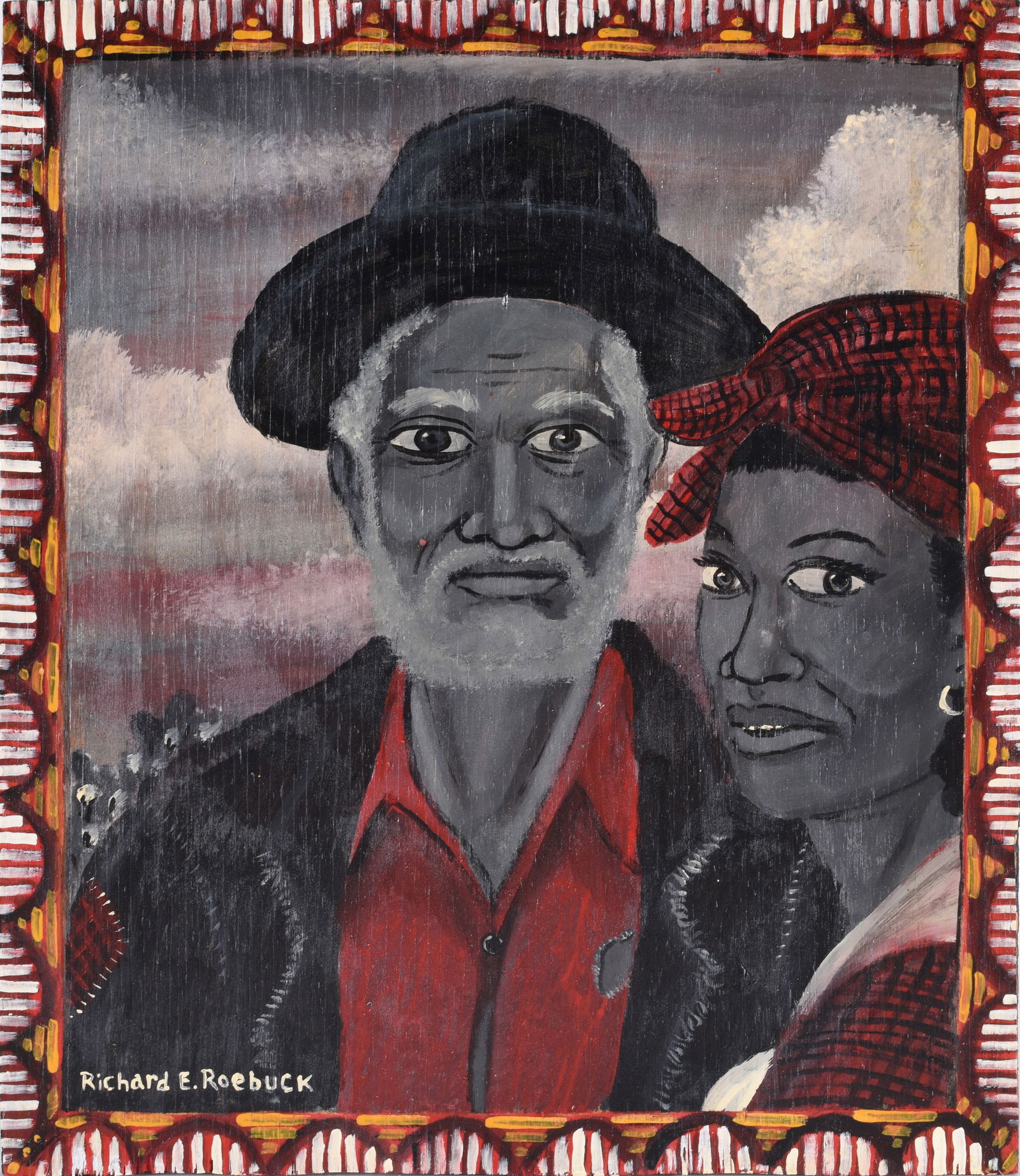 Richard Roebuck Folk Art Painting (1 of 2)