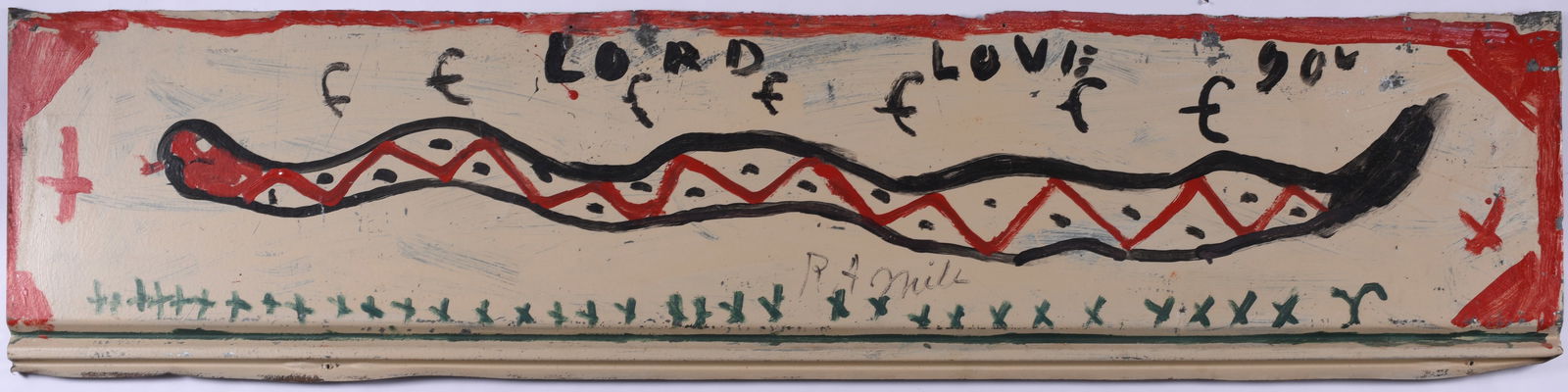 RA Miller Large Painted Tin (1 of 2)