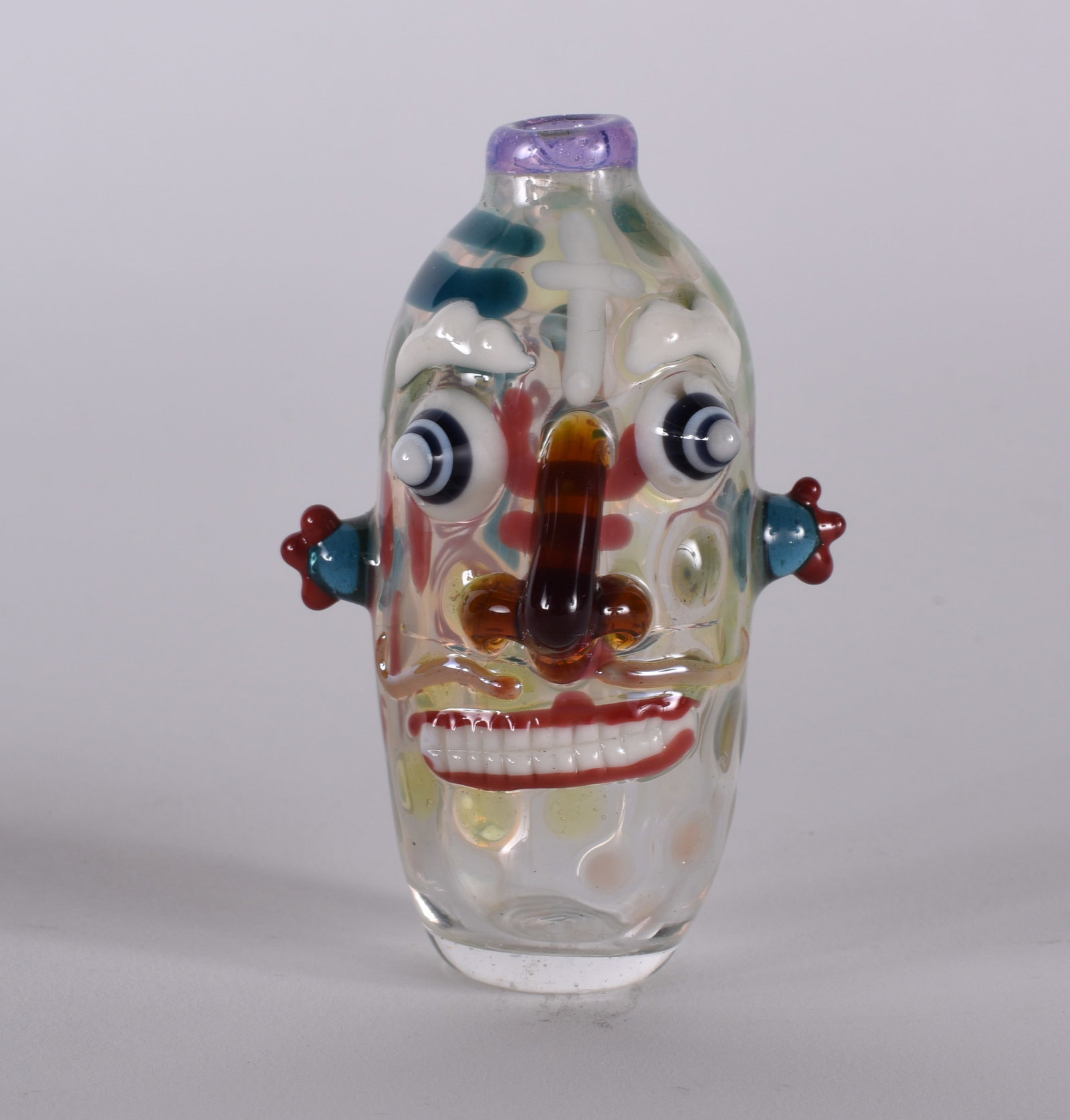 Johnny Hawkins Blown Glass Face Jug (1 of 5)