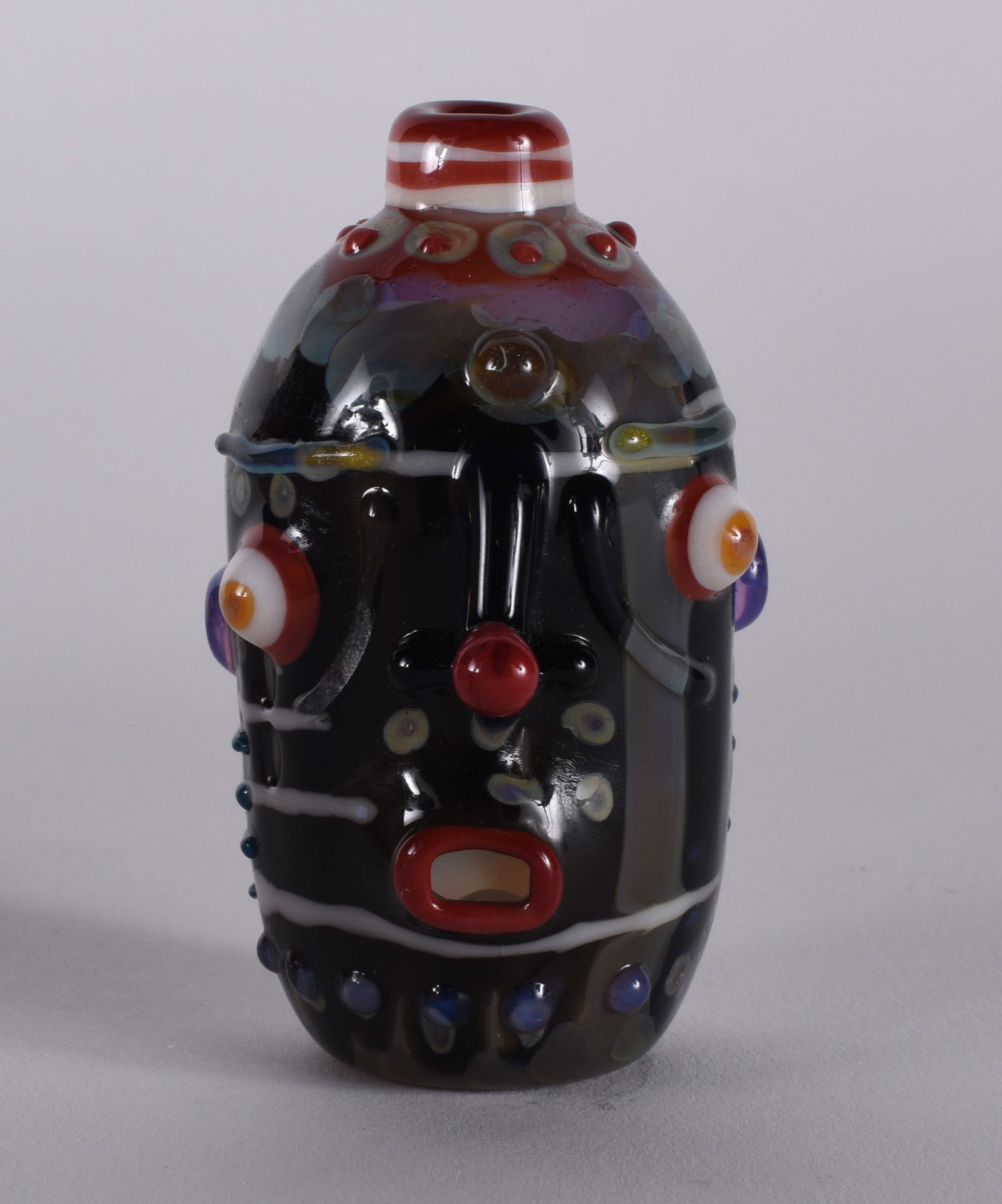 Johnny Hawkins Blown Glass Face Jug (1 of 6)