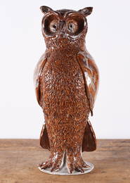 Marvin Bailey Folk Pottery Owl