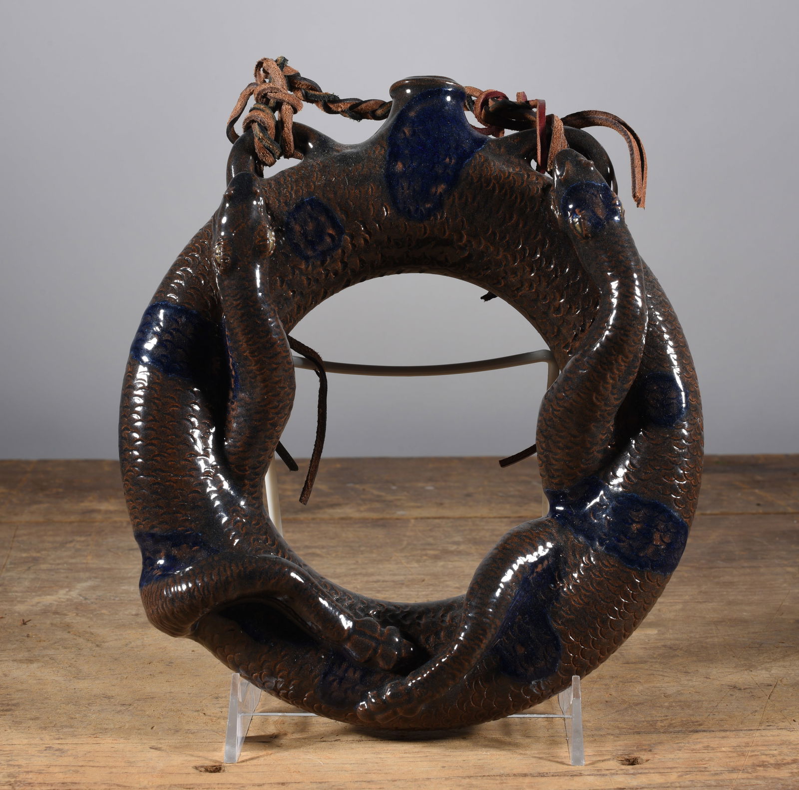 Stacy Lambert Folk Pottery Ring Jug (1 of 4)