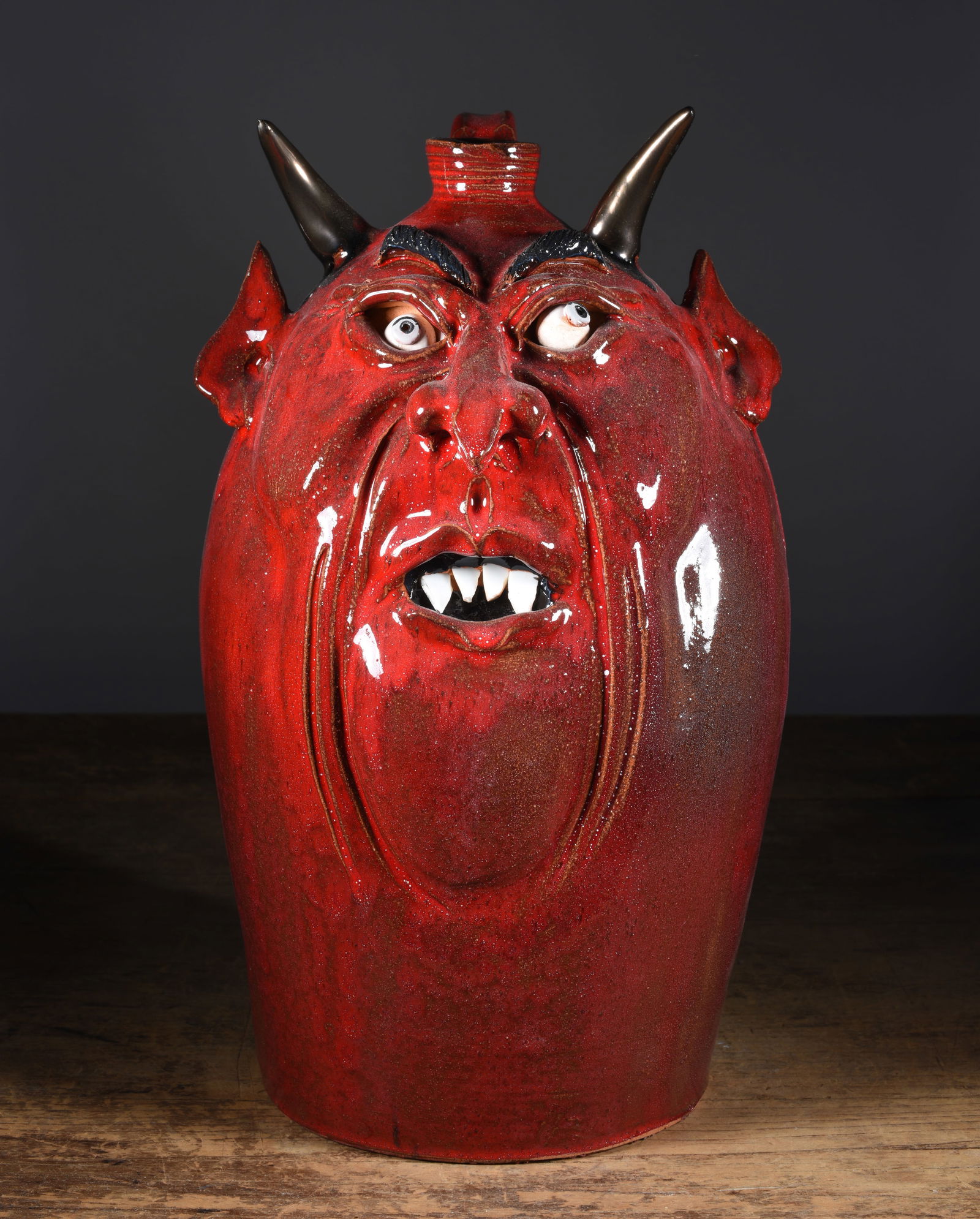 Mike Ledford Devil Face Jug (1 of 5)
