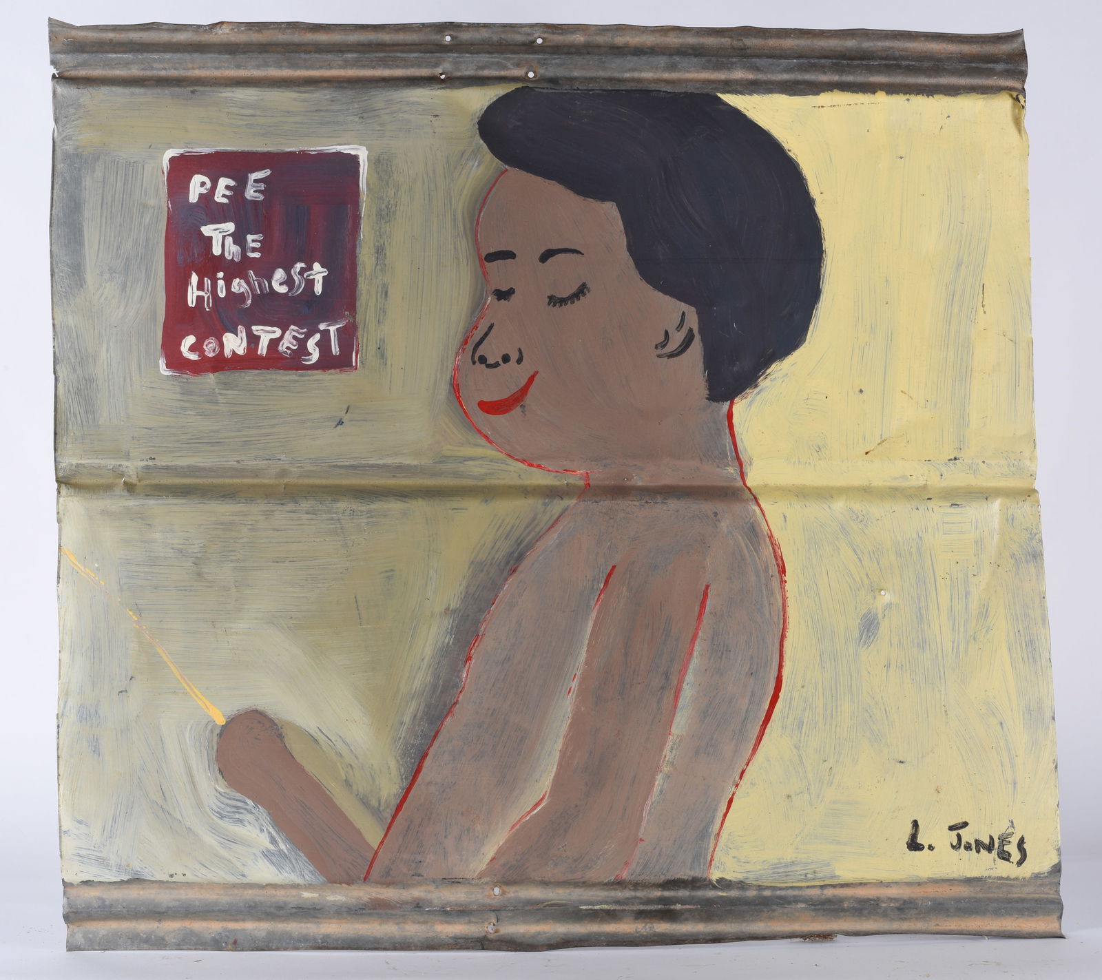 Leonard Jones Folk Art Painting (1 of 2)