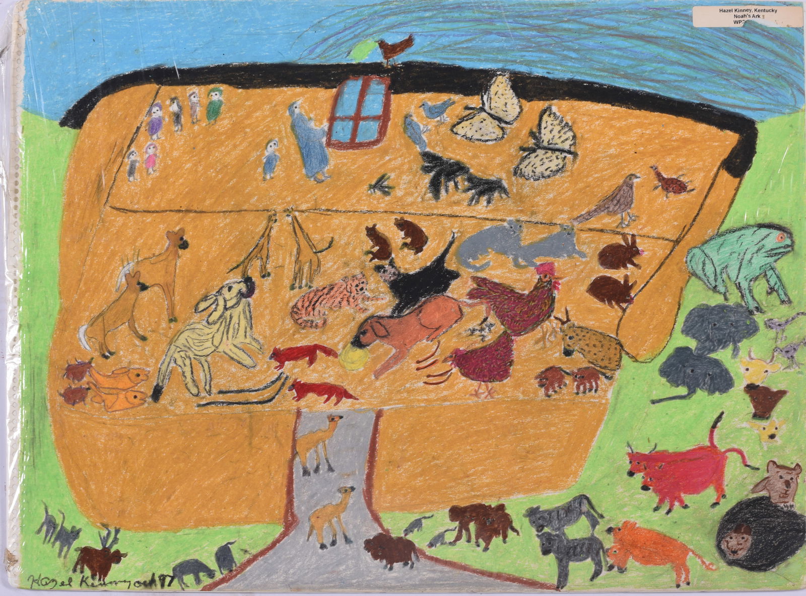 Hazel Kenney Folk Art Drawing (1 of 1)