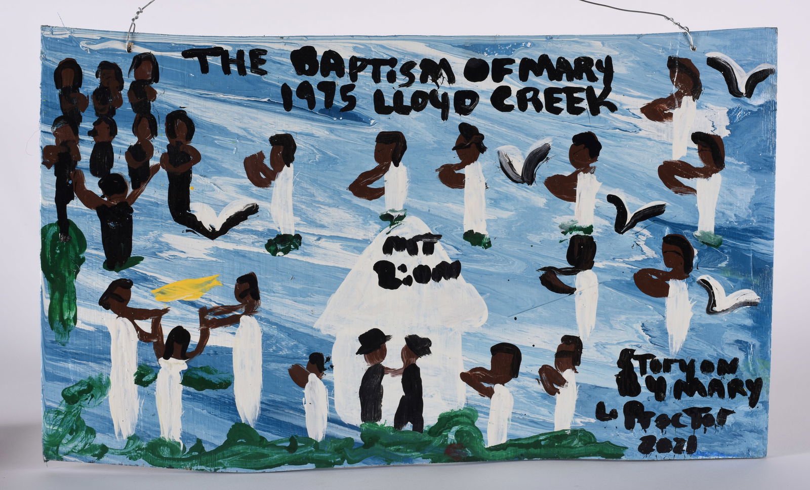 Mary Proctor Painting on wood (1 of 2)