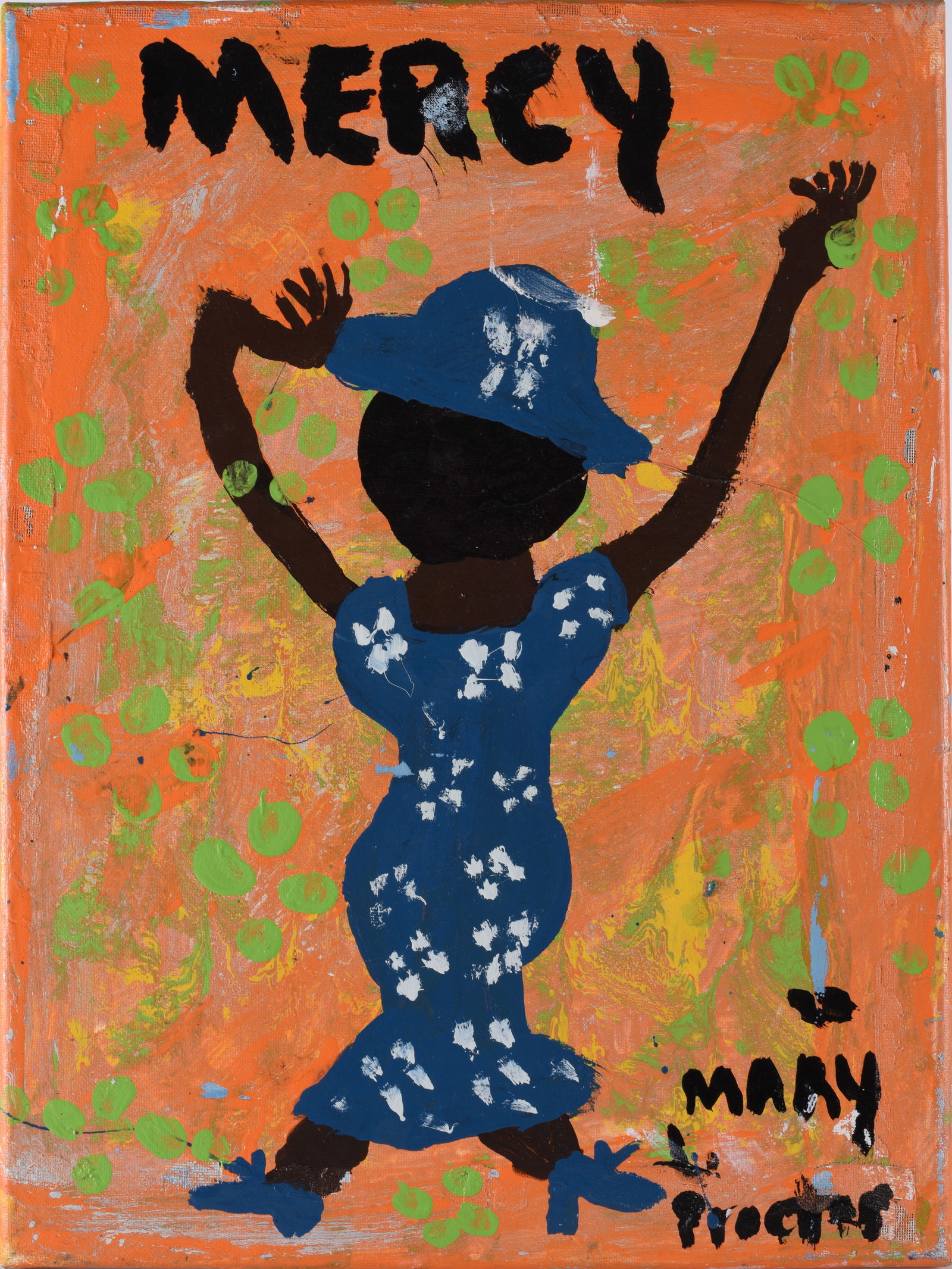 Mary Proctor Painting on Canvas (1 of 2)