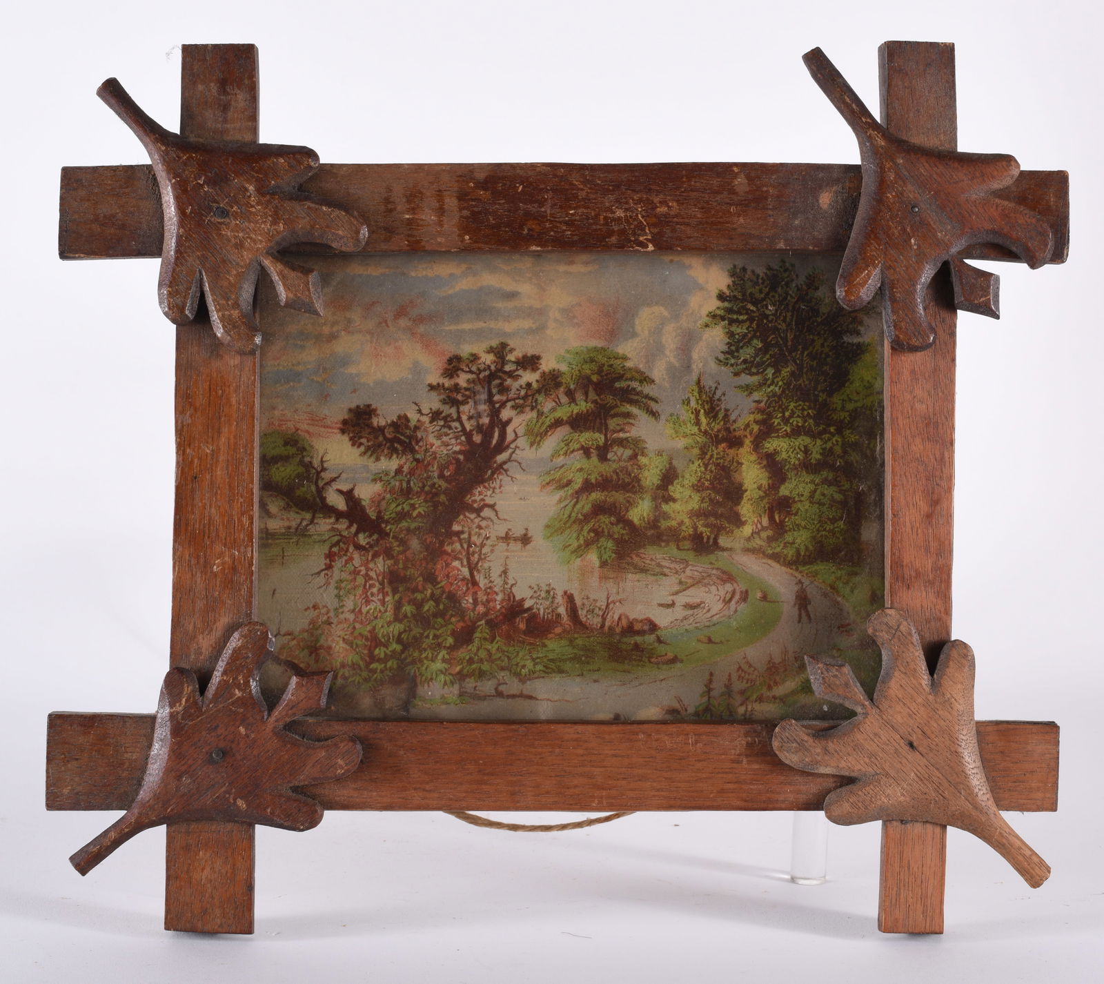 Folk Art Carved Frame (1 of 2)