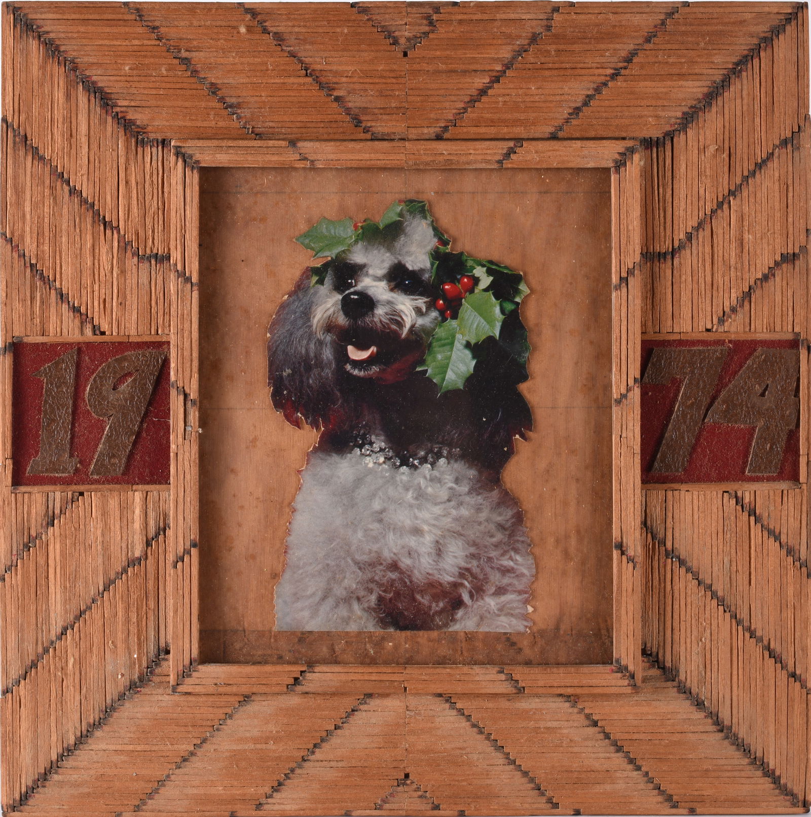 Folk Art Match Stick Frame (1 of 2)