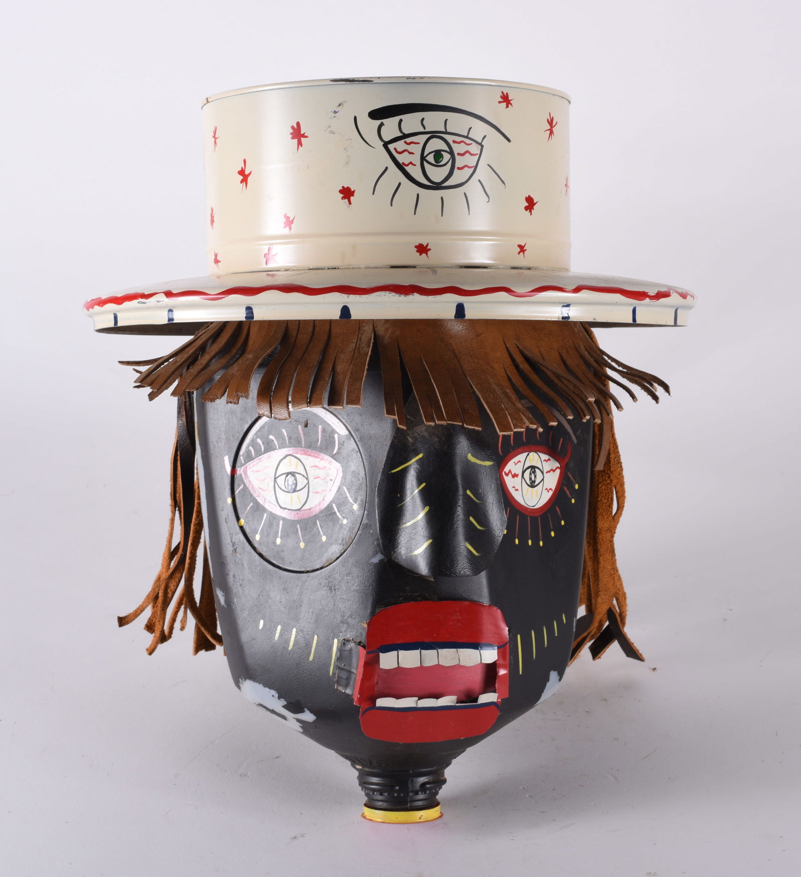 Benny Carter Folk Art Face Jug (1 of 2)