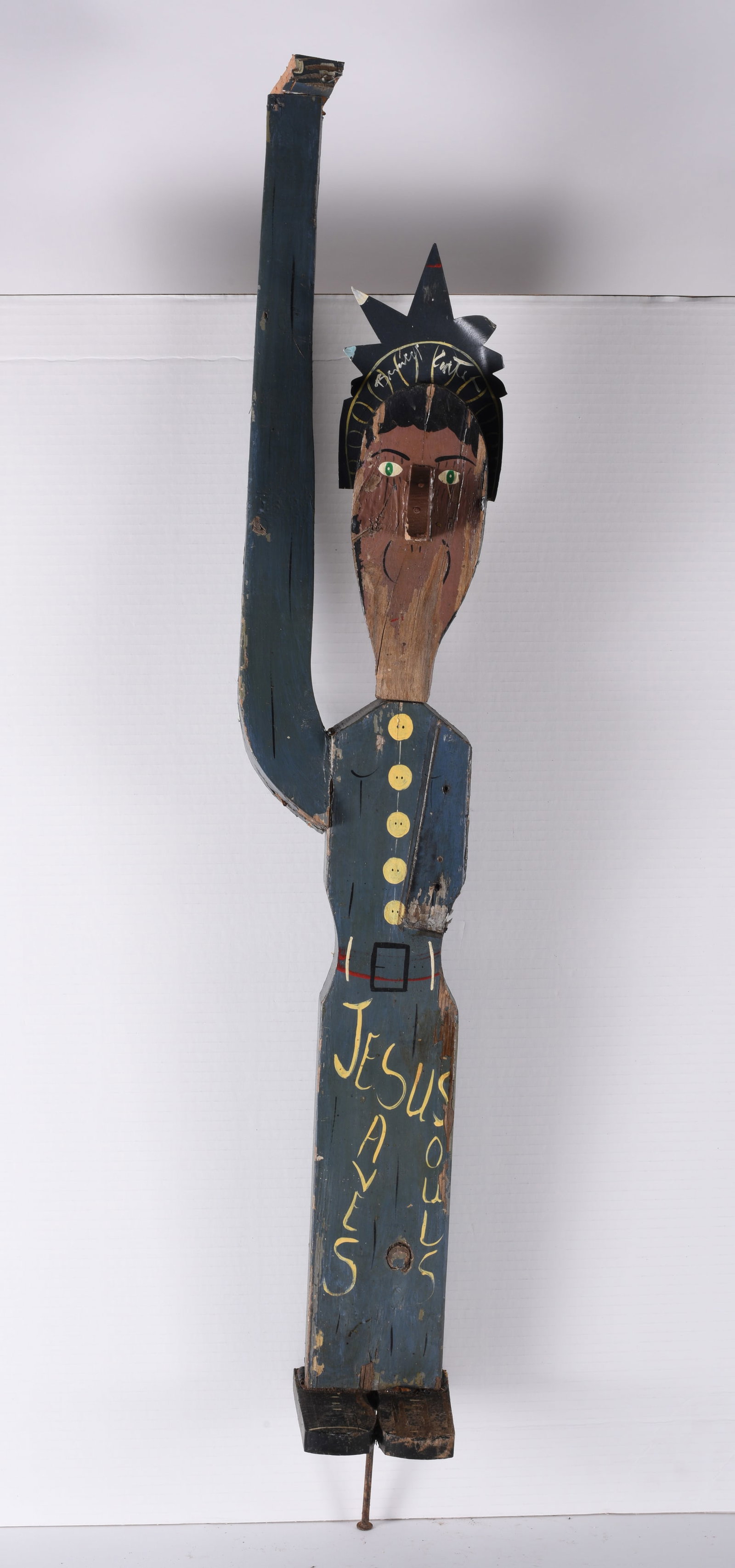 Benny Carter RARE Statue of Liberty: 3"x34" - very rare from his original environment. When the final estate sale happened after his death only a handfull of people were buying the environmental art. They are mostly hoarded and rarely co
