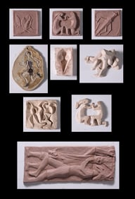 Ed & Mitzi Shewmake Ceramic  Clay Sculptures