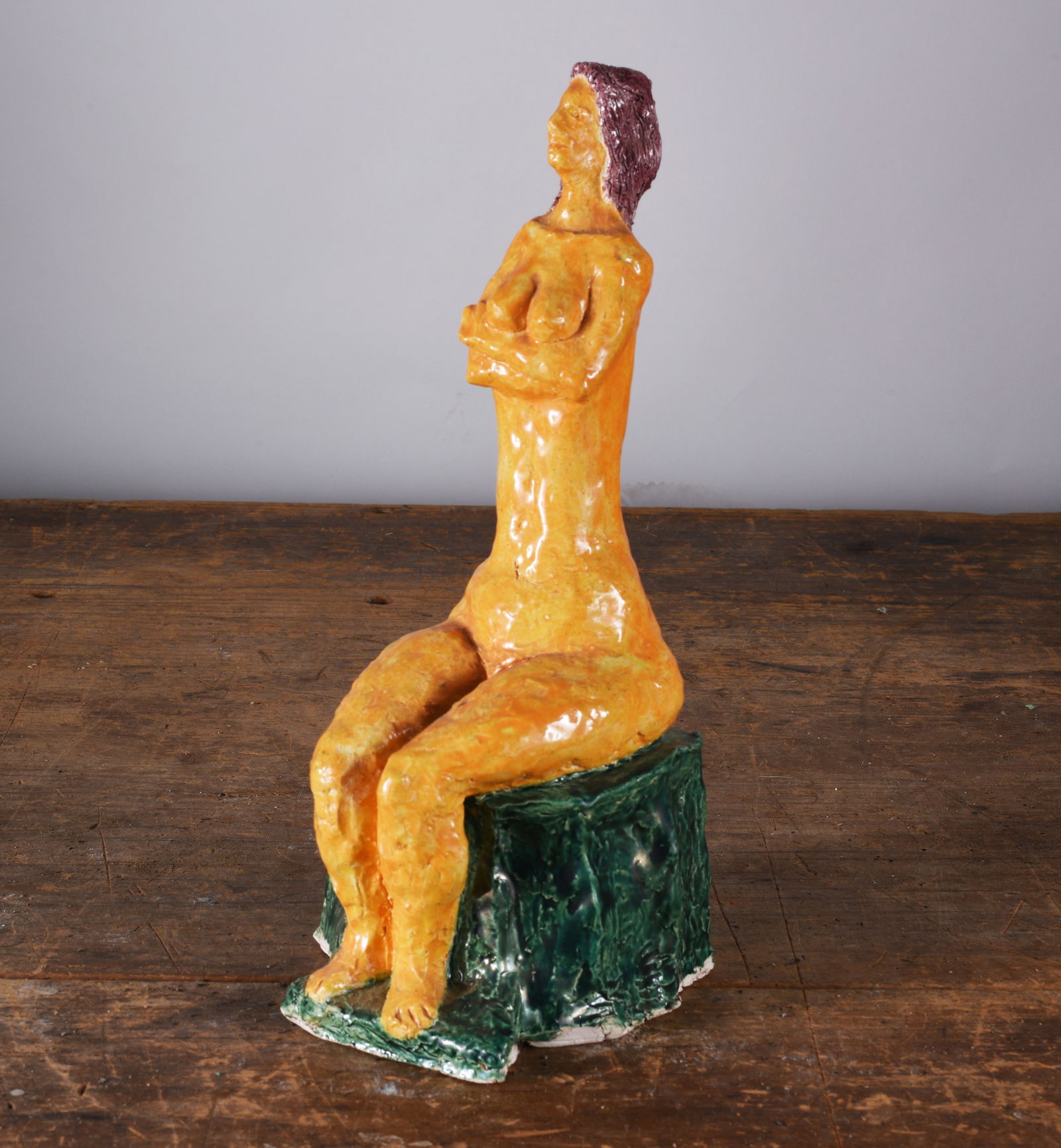 Ed Shewmake Collection: plaster nude sculpture, 10"h