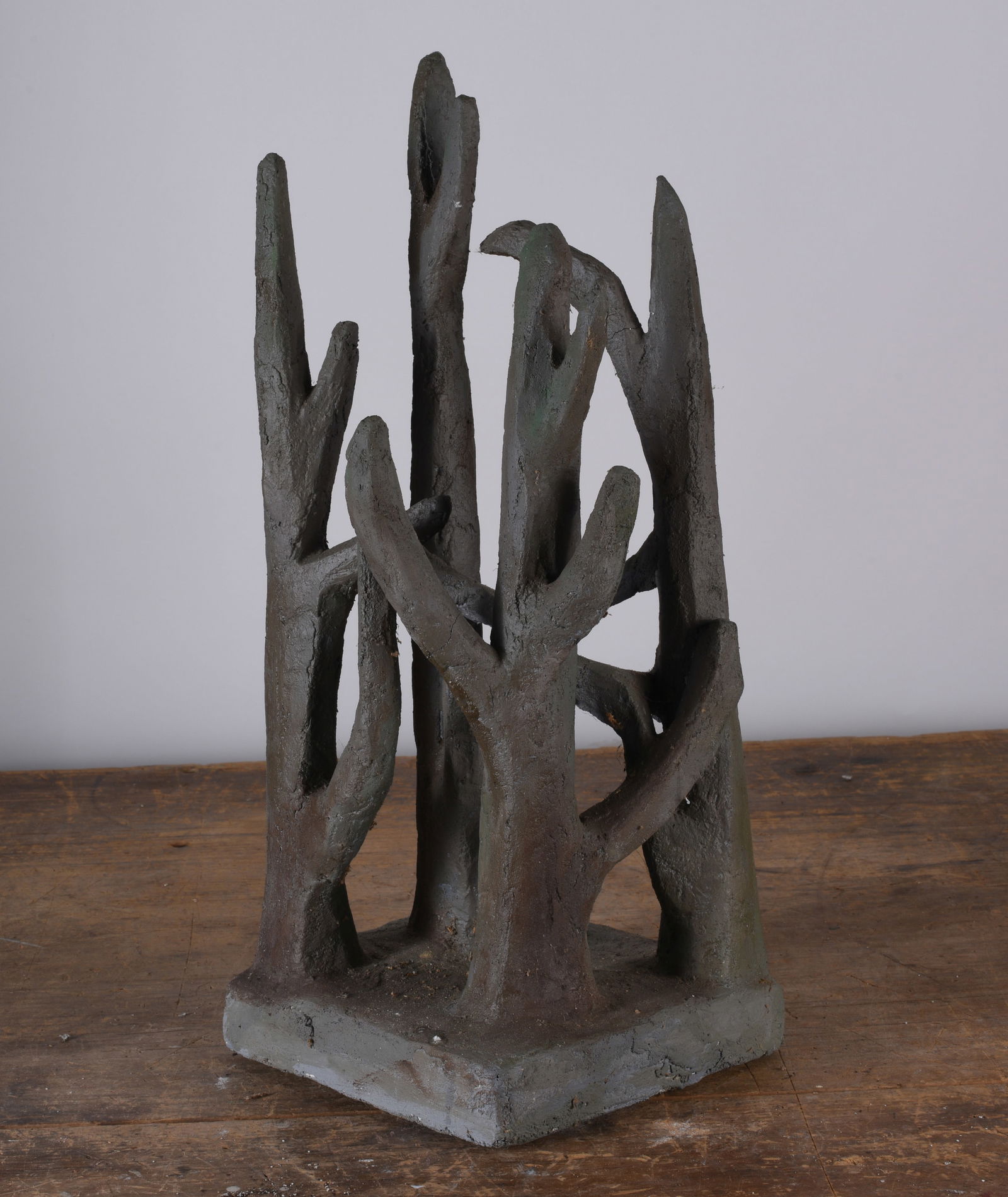 Ed & Mitzi Shewmake Collection: clay sculpture 17.75"h