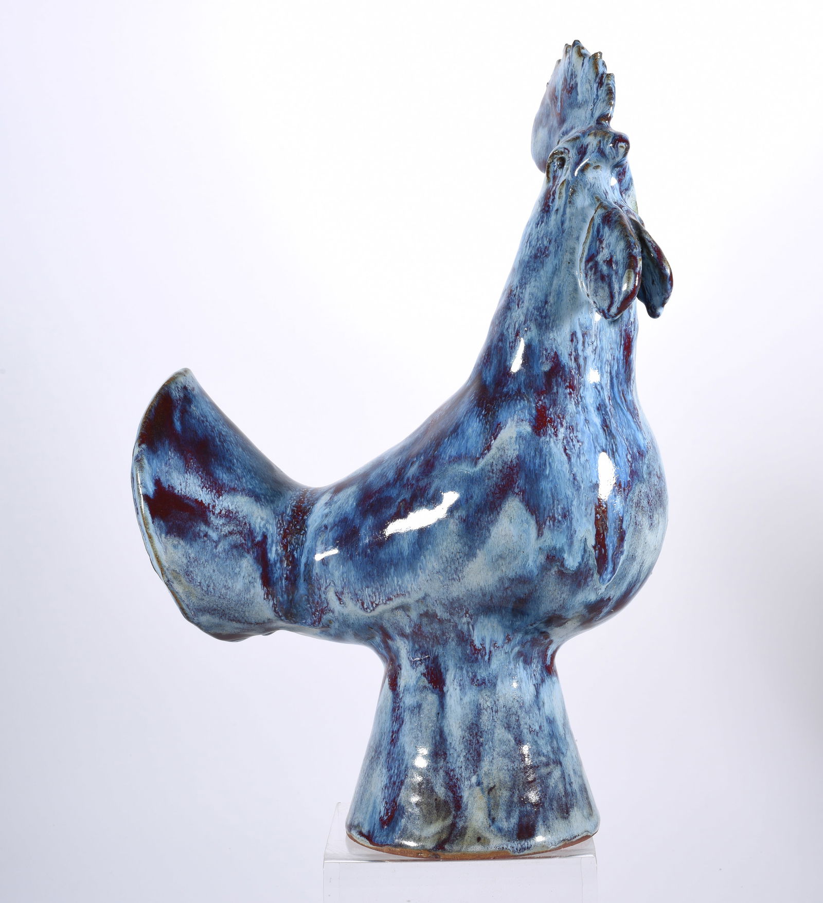 Marvin Bailey Multi Glaze Rooster (1 of 4)