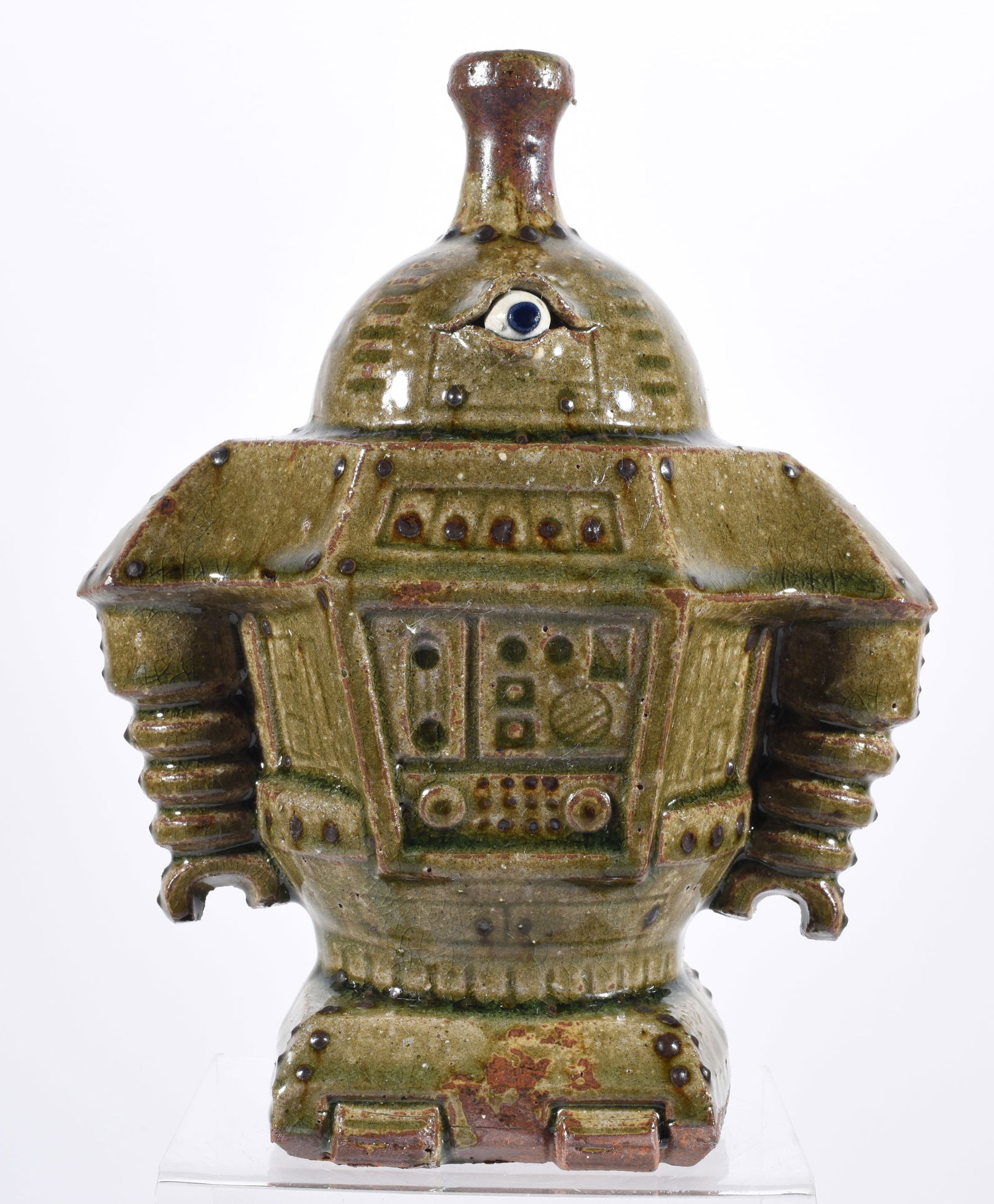 Mike Ball Folk Pottery Robot (1 of 3)