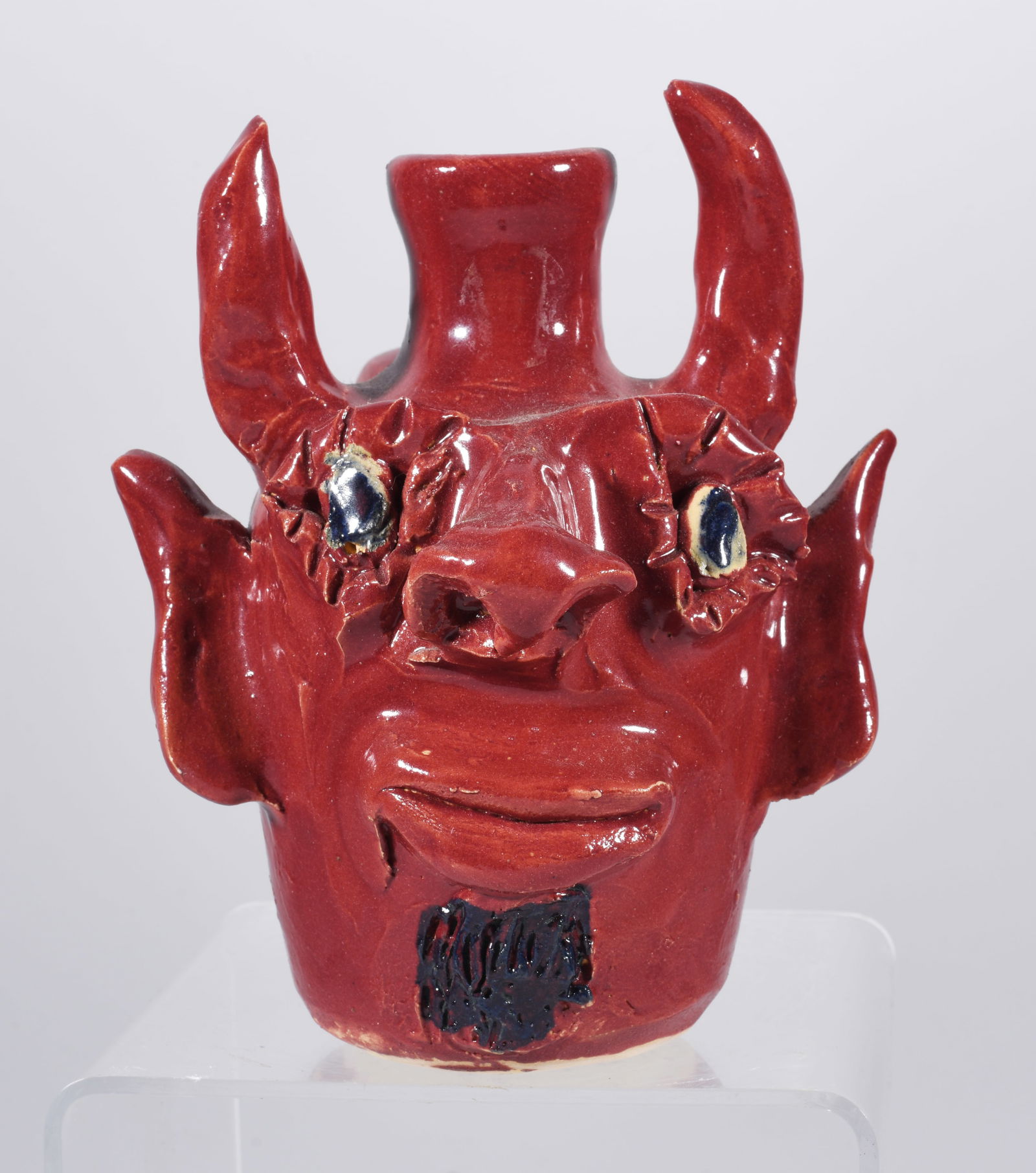 Jerry Brown Devil Face Jug (1 of 4)