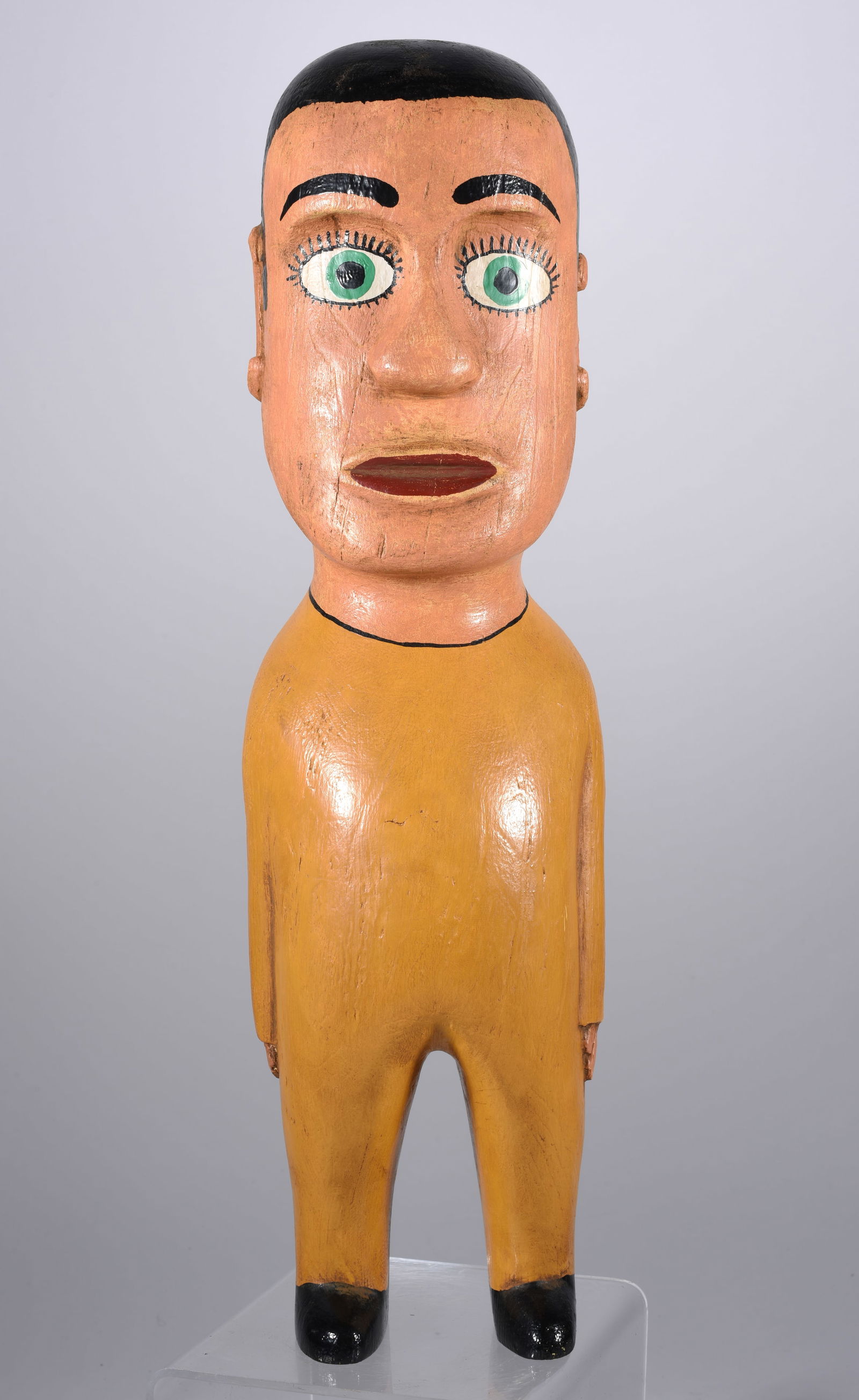 Larry Ballard Folk Art Carved Man (1 of 6)