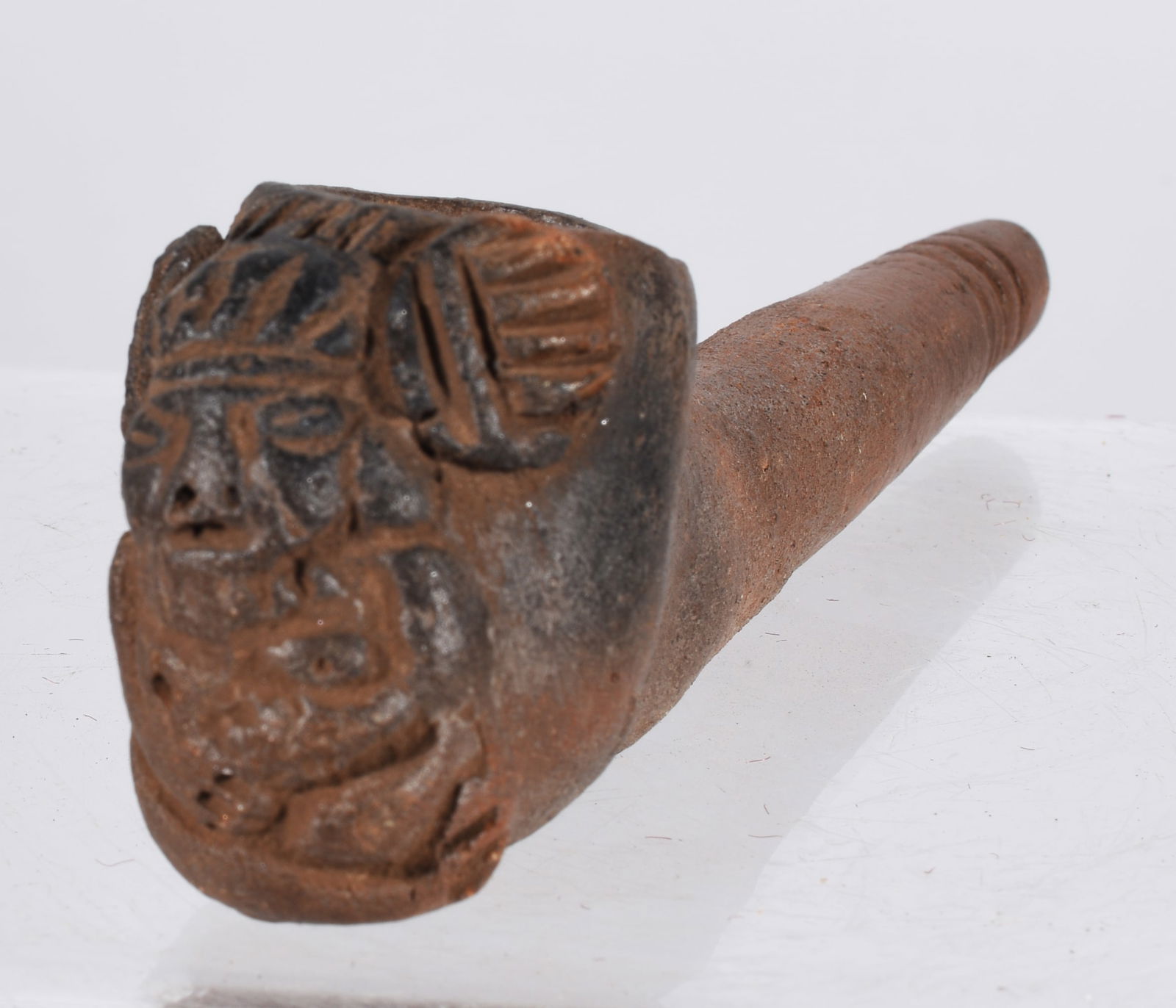Tribal Clay Pipe: 5"