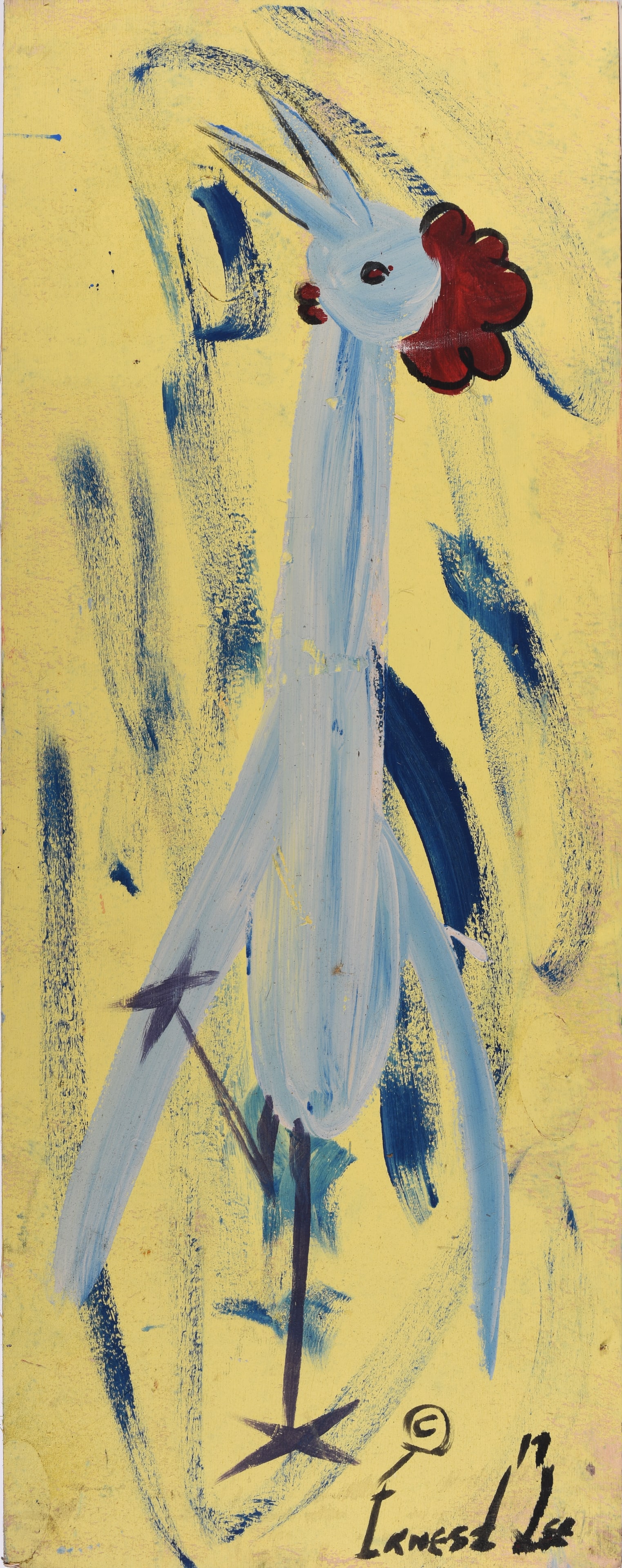 Ernest Lee Folk Art Painting (1 of 2)