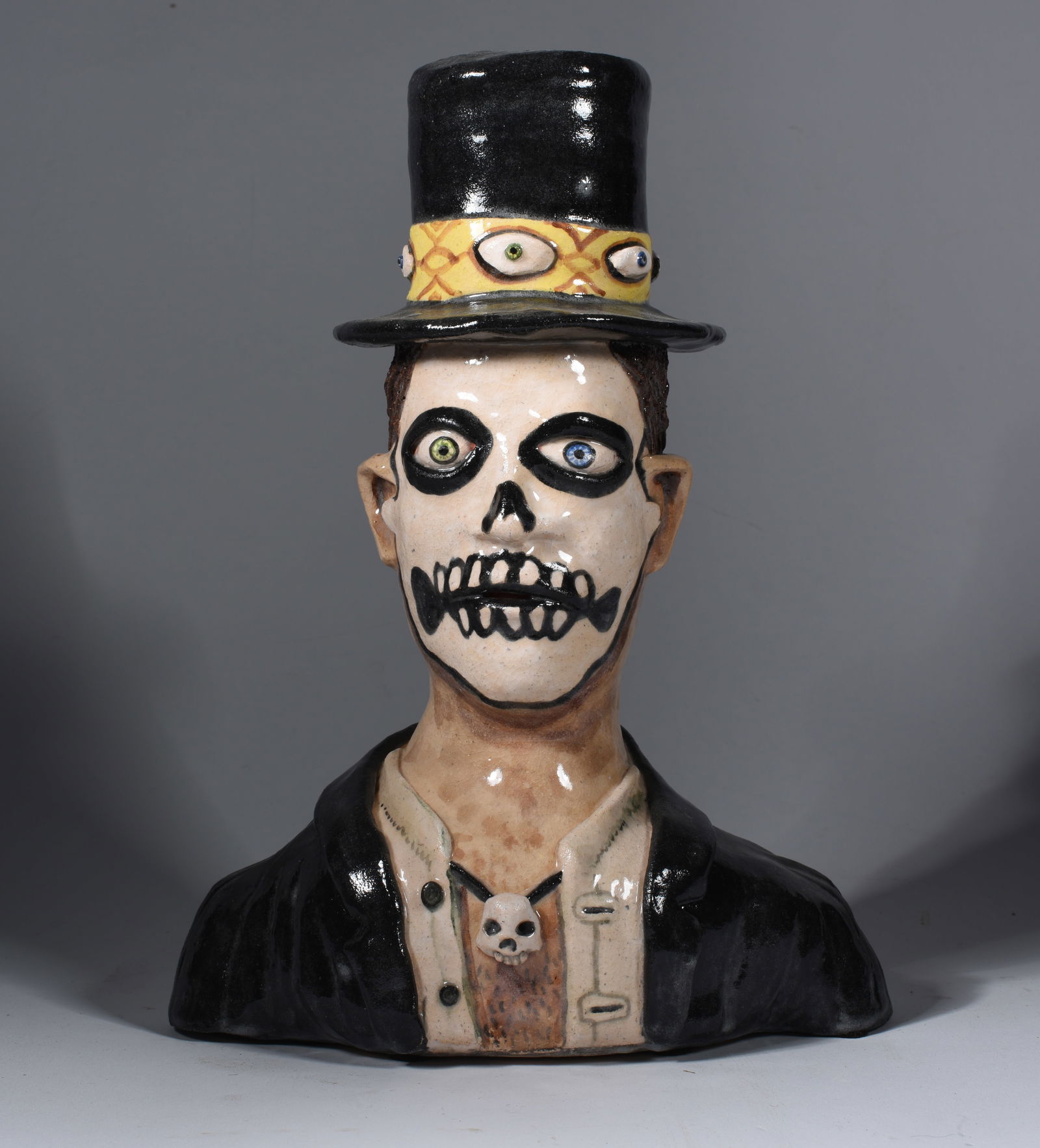 Stacy Lambert Folk Pottery Bust (1 of 4)