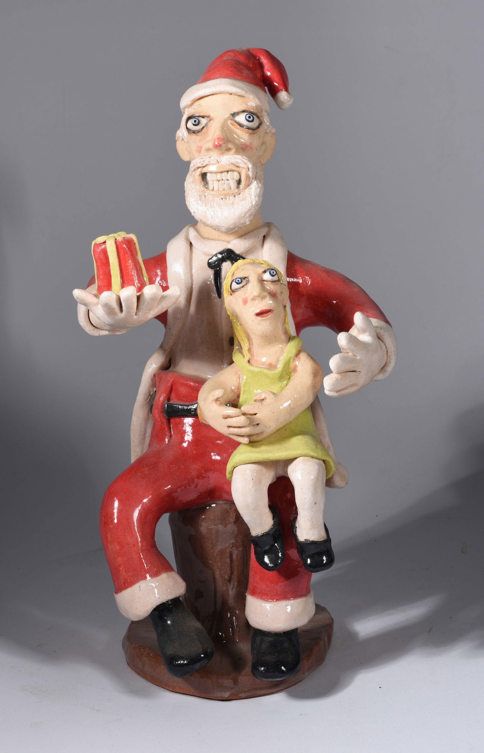 Stacy Lambert Folk Pottery Santa Clause (1 of 5)