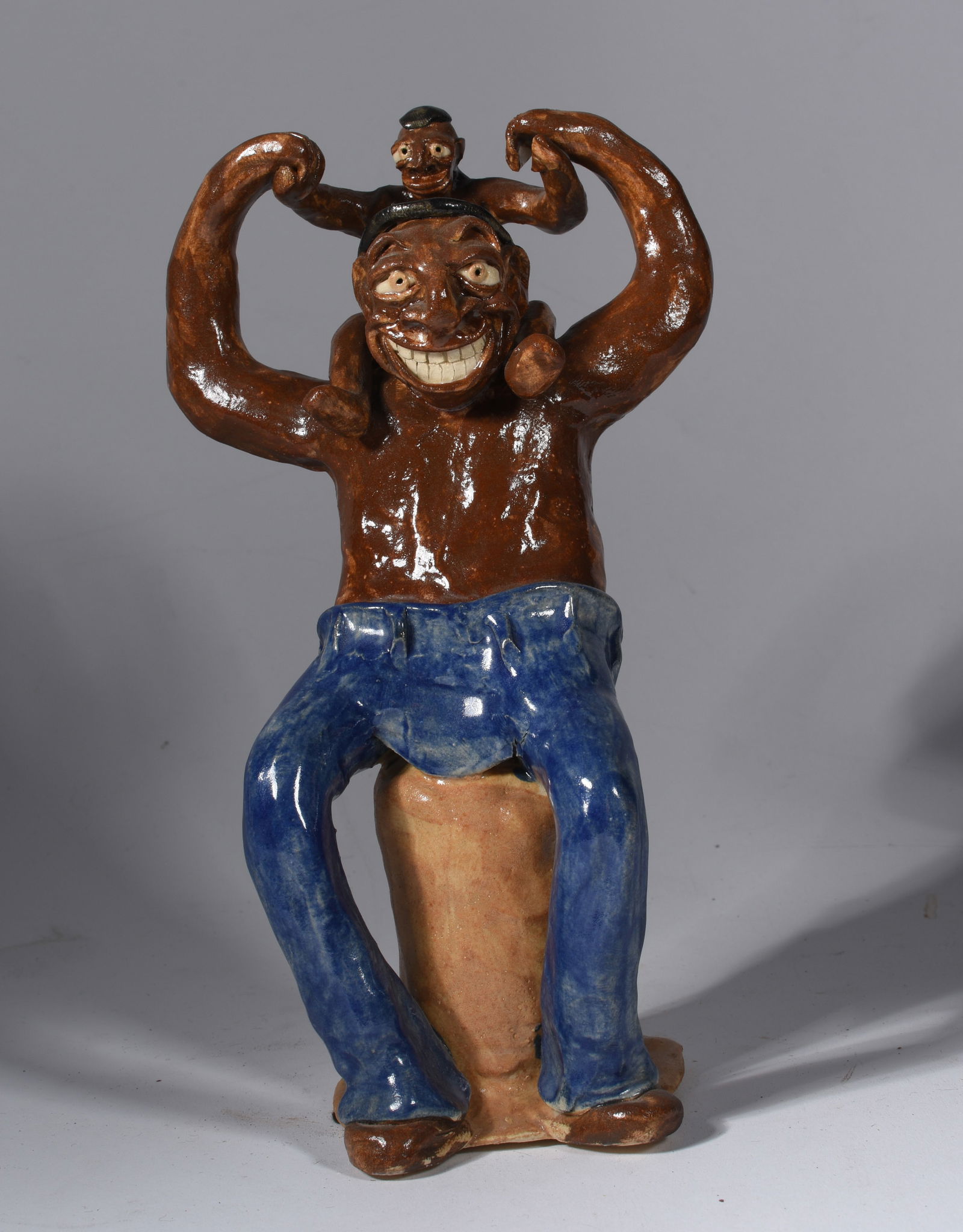 Stacy Lambert Early Folk Pottery Figural (1 of 4)