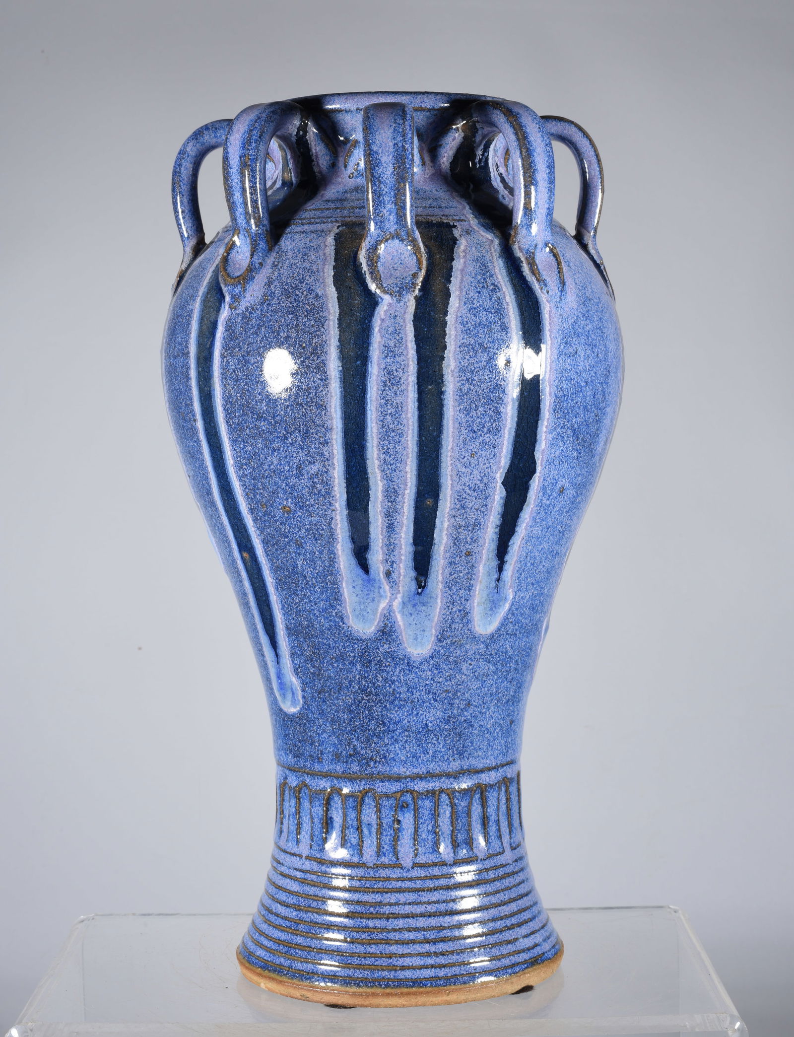 Charles Lisk Blue Tall Vase (1 of 5)
