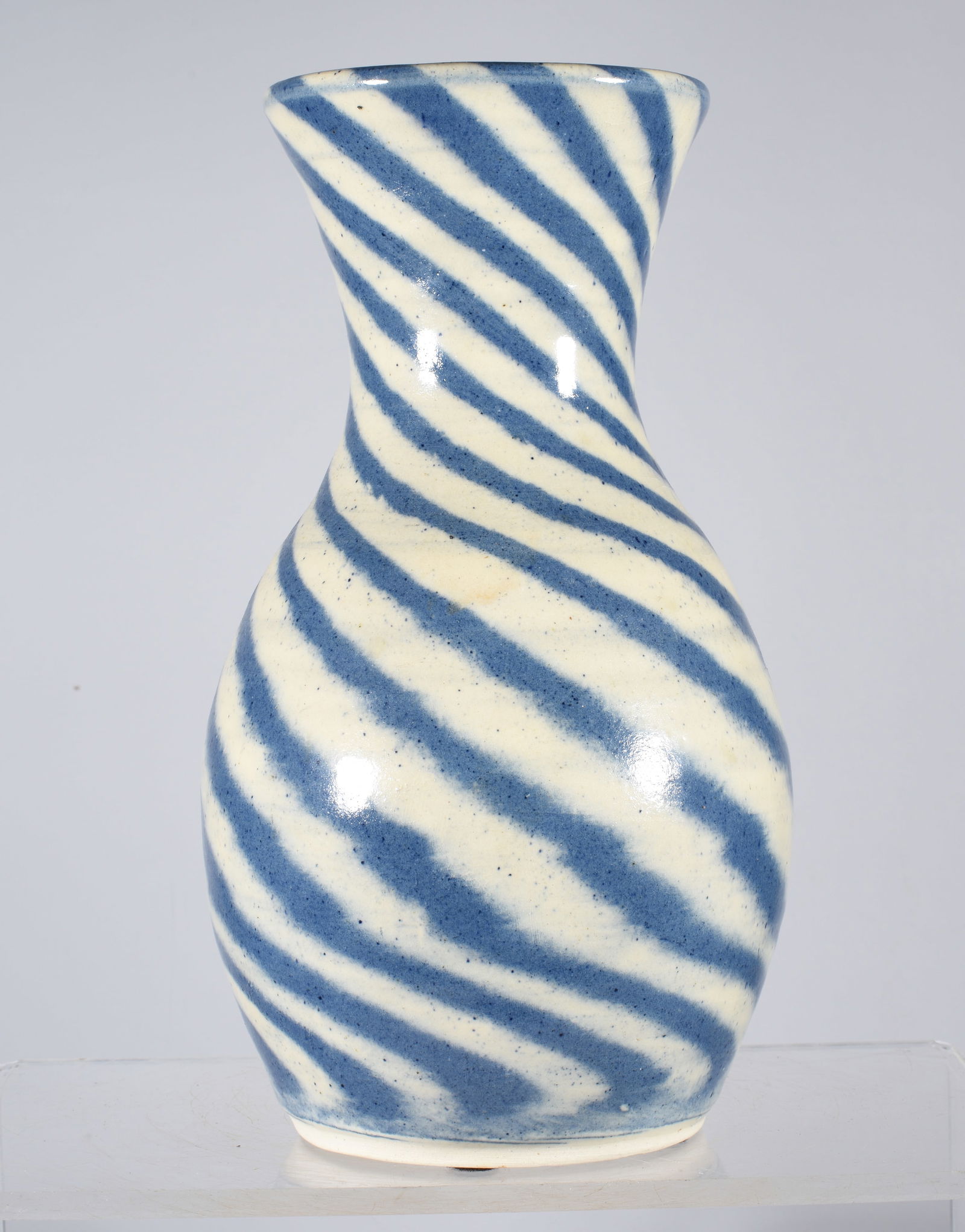 Charles Lisk Swirl Vase dated 1986 (1 of 3)