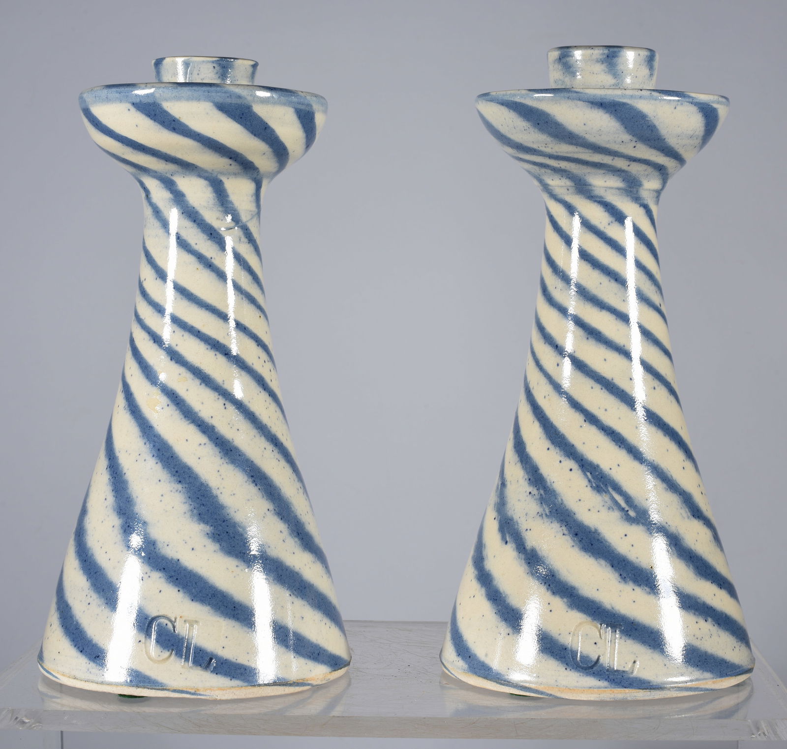 Charles Lisk Swirl Candle Sticks (1 of 3)