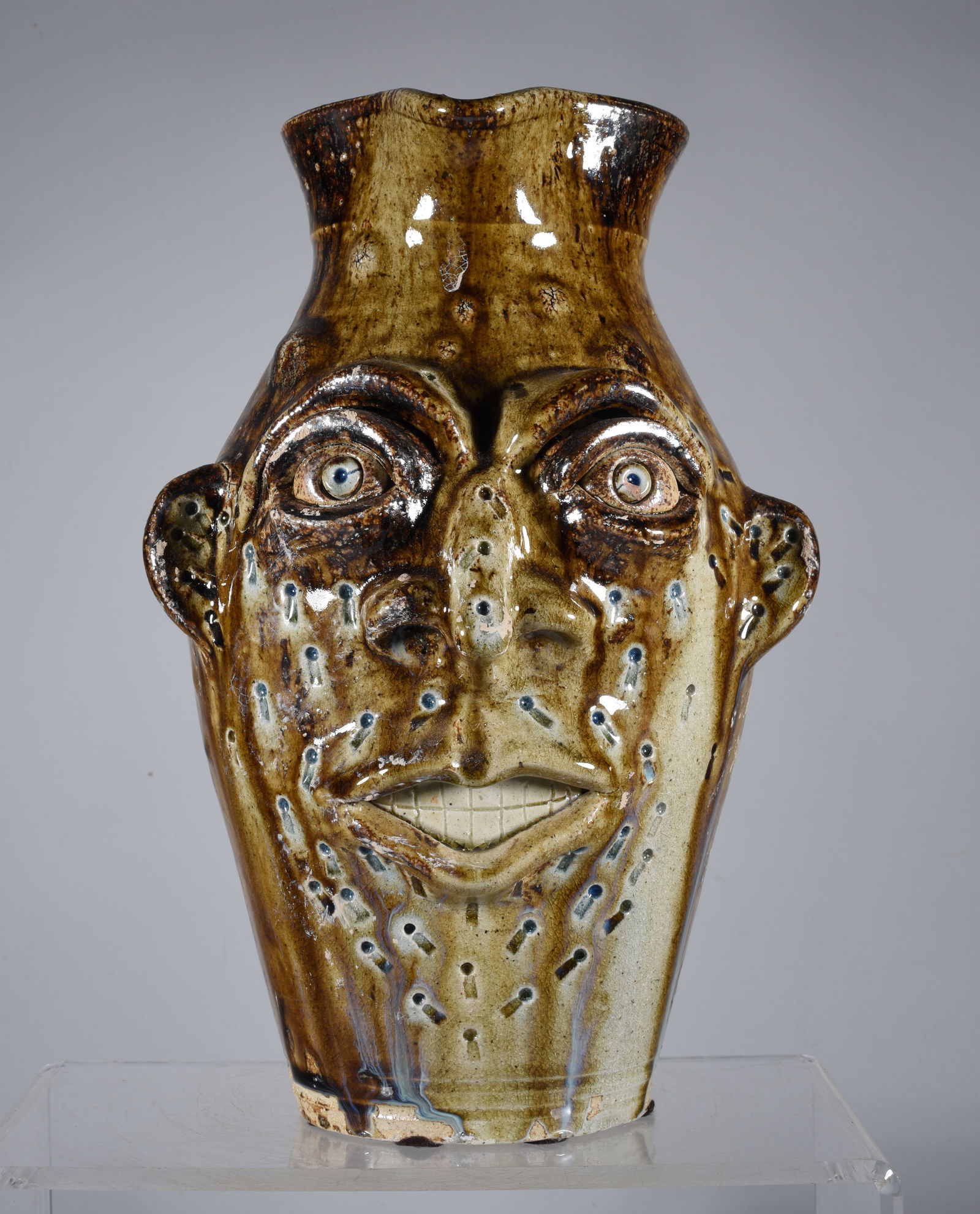 Tom Whittaker Face Jug Pitcher signed TRW (1 of 5)