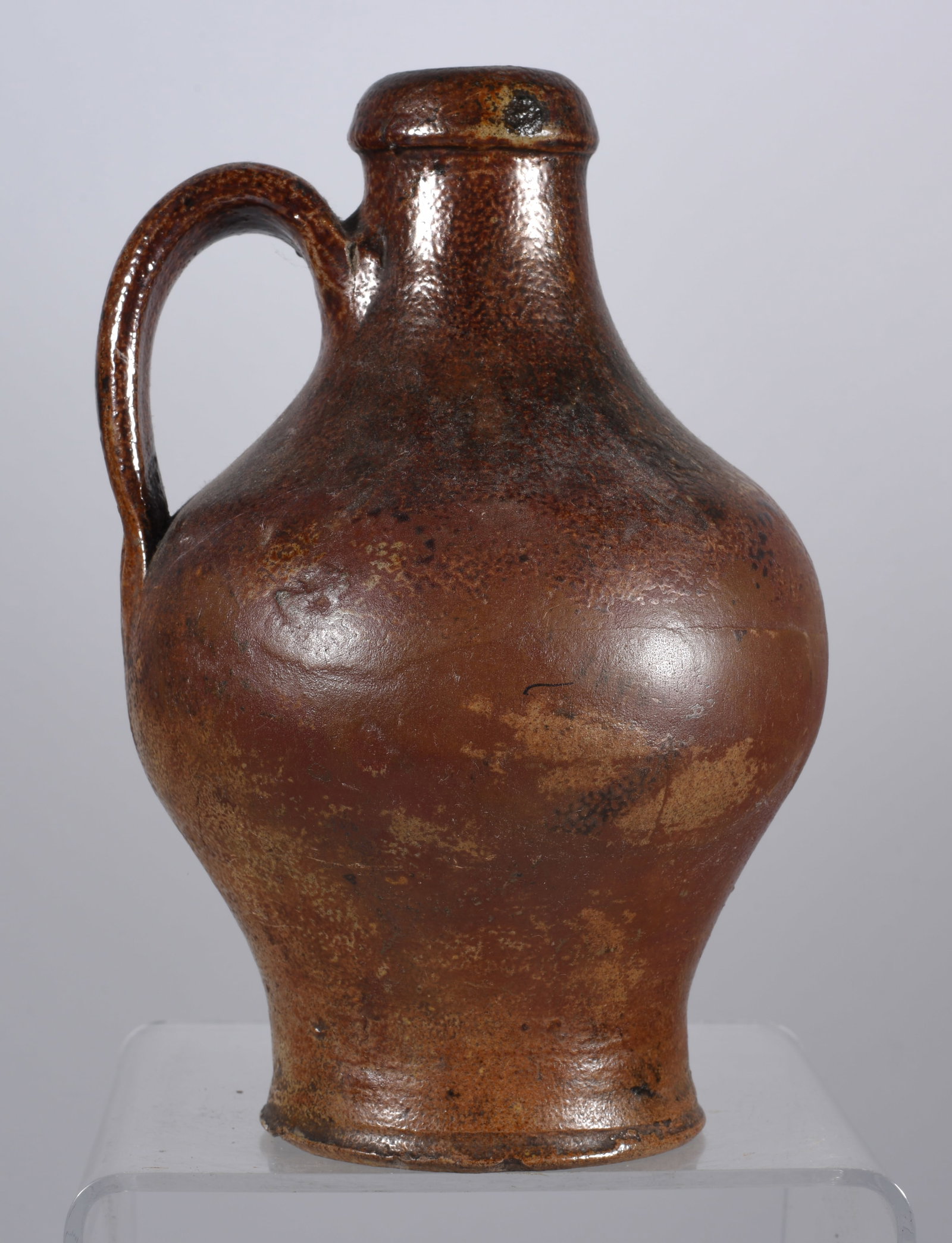ca. 1780 New England Stoneware Jug (1 of 4)