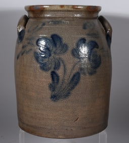 Lyons New York Blue Decorated Stoneware