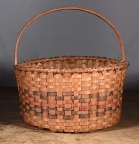 Cherokee Indian Stained Decorated Basket