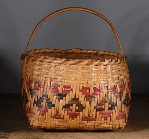 Cherokee Indian River Cane Basket