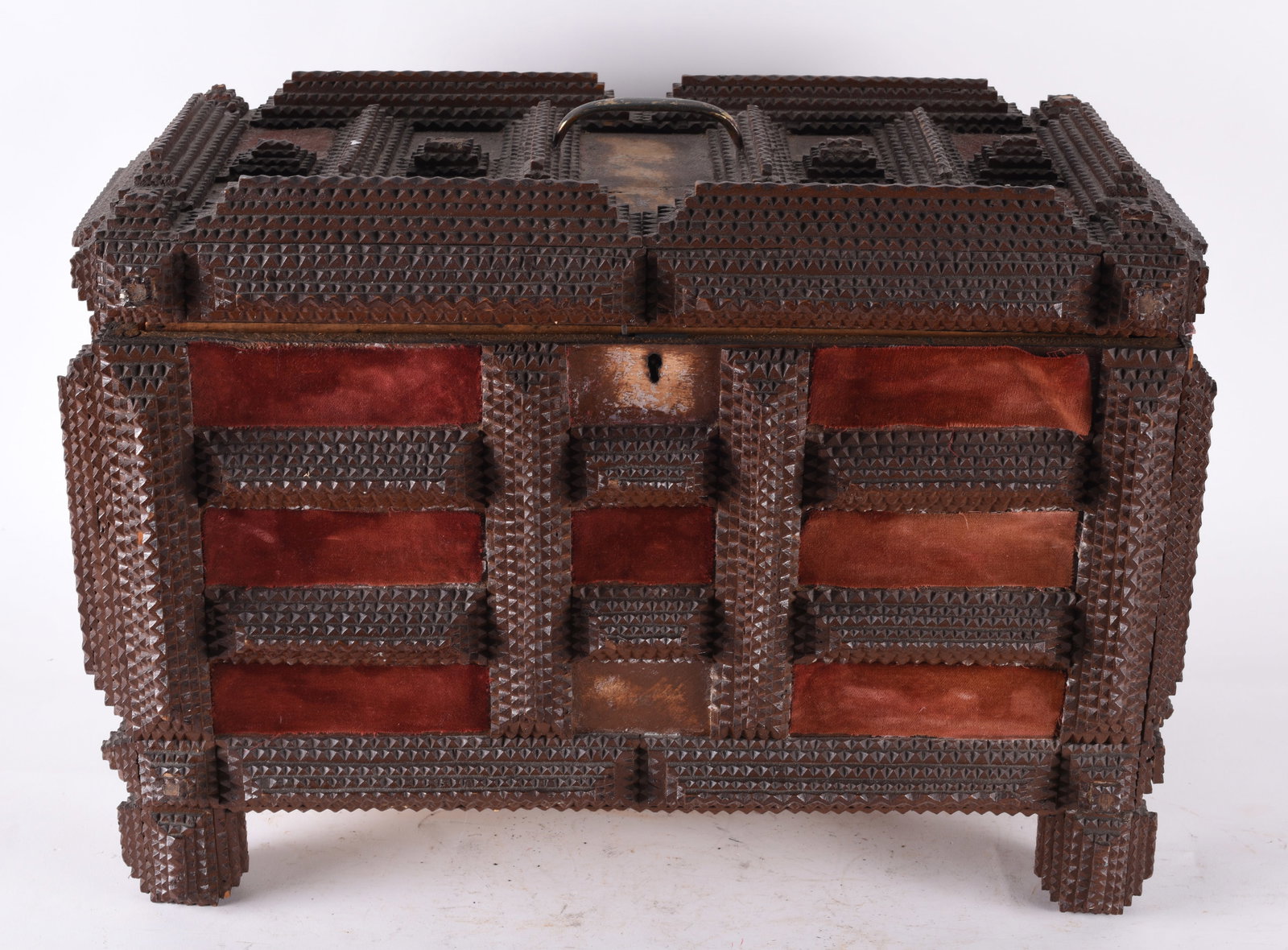 Tramp Art Lidded Box (1 of 5)