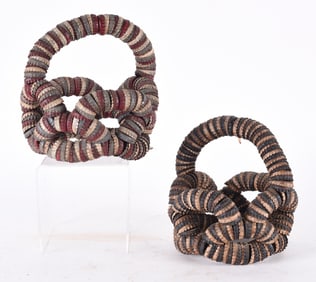 Folk Art Bottle Cap Basket Group