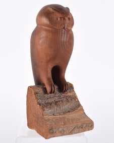 Folk Art Carved Owl