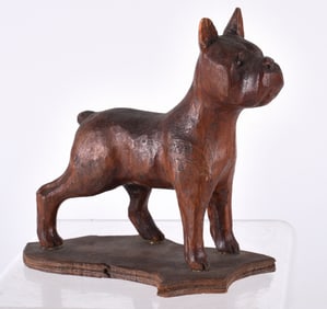 Folk Carved Dog