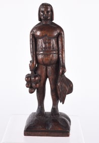 Anonymous Folk Art Carved Indian