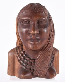 Folk Art Nude Indian Carving