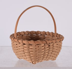 Miniature Oak Split Basket ca. 1950