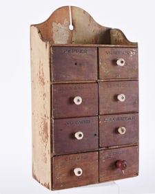 Painted Wall Hanging Spice Rack