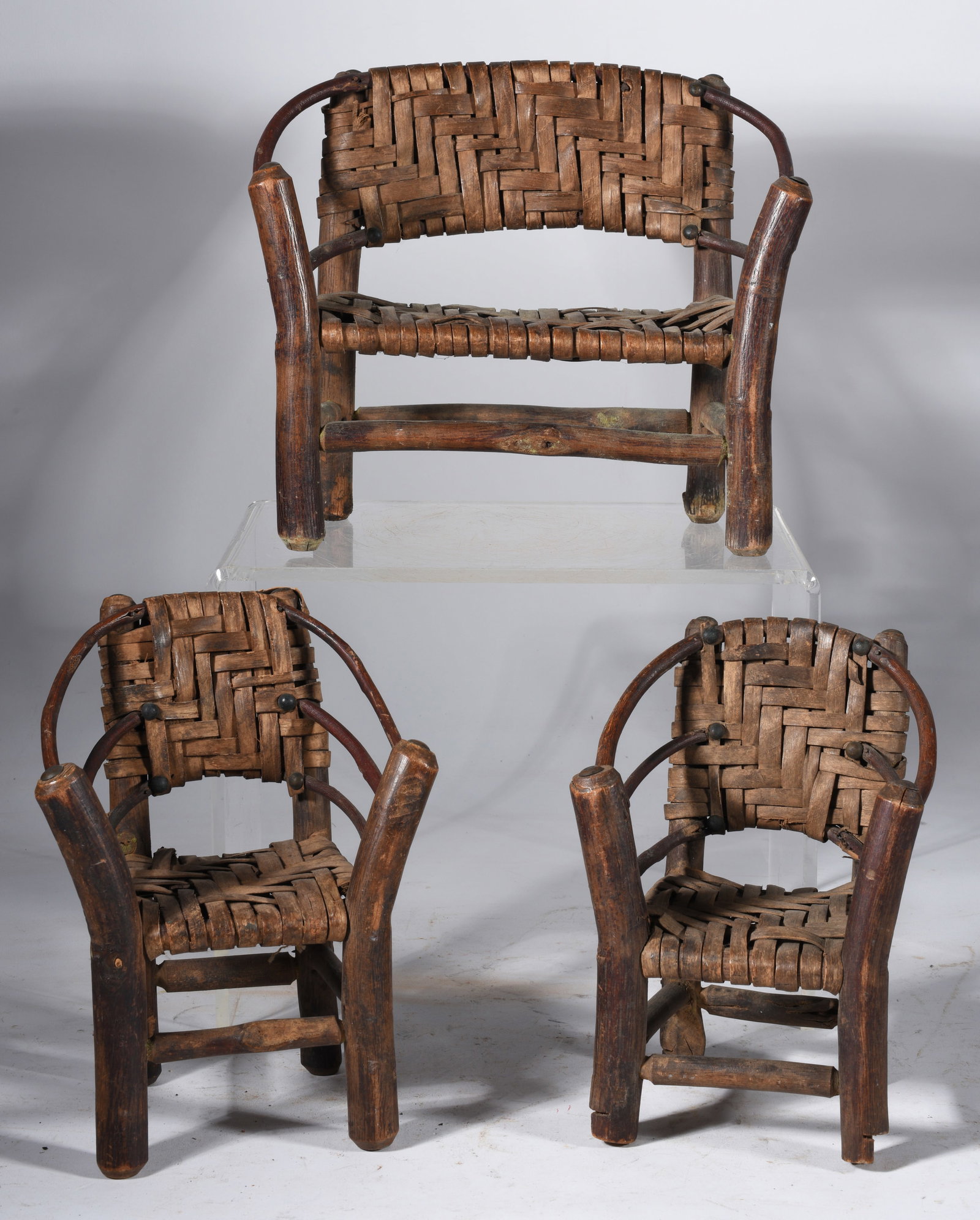 Miniature Adirondack Root Chair Set (1 of 4)